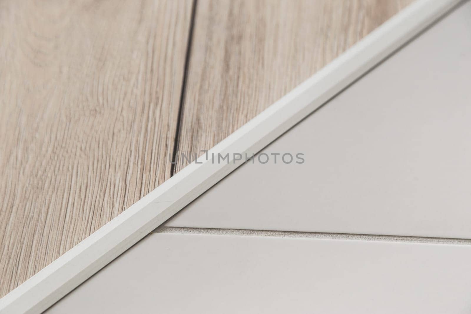 Aluminium platband for laminate and tile floor joints, floor connector, decorative strip or sill
