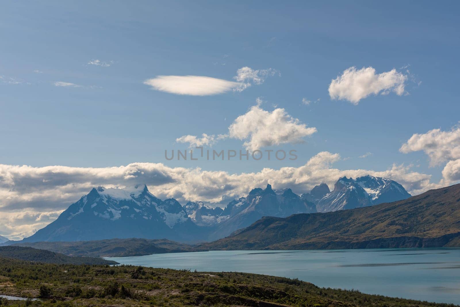 View over the Serrano River in Torres del Paine National Park, Chile