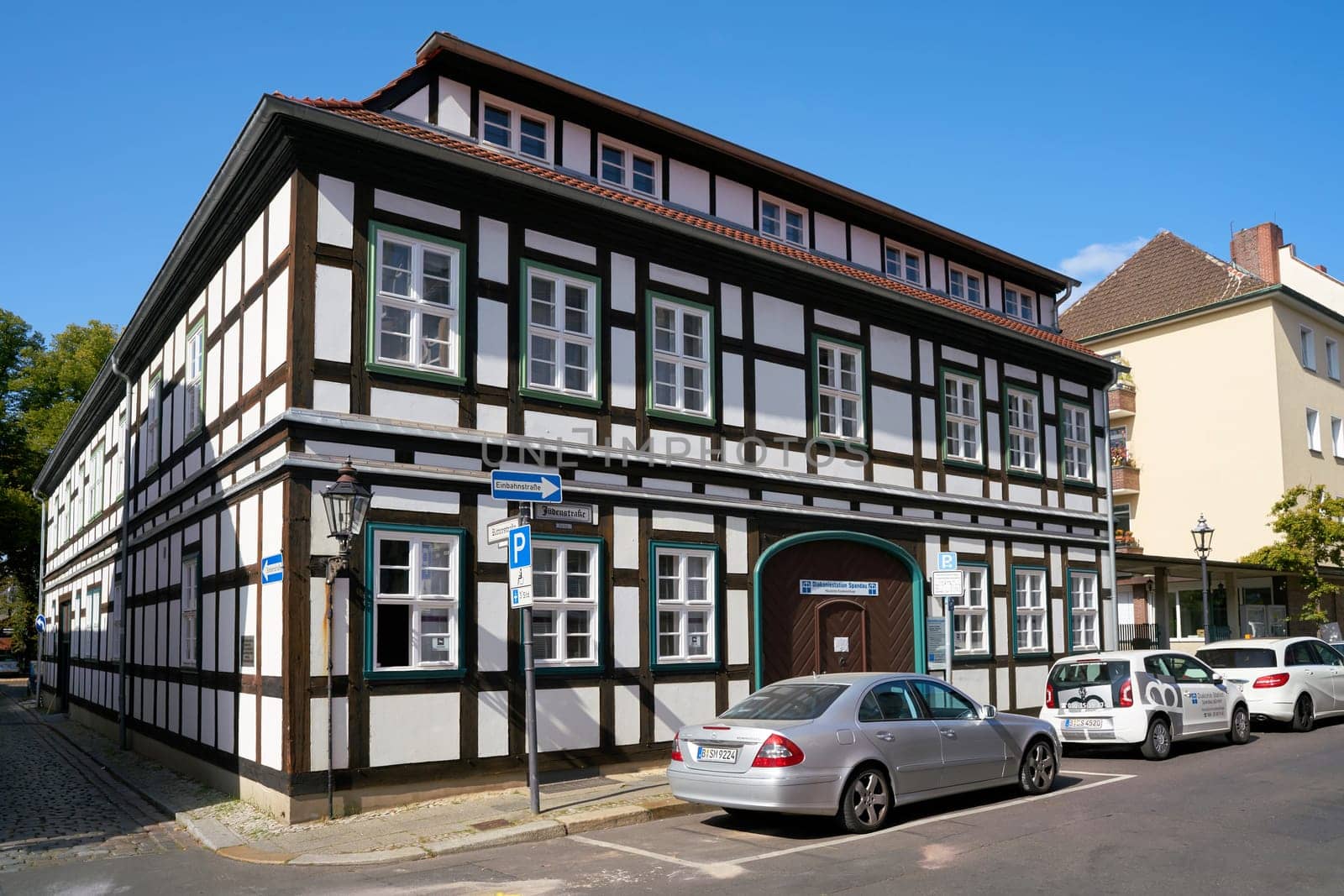 historical half-timbered house in the old town of Berlin-Spandau