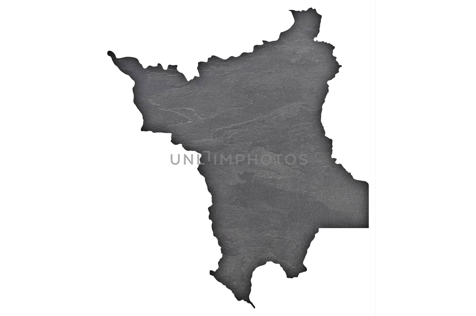 Map of Roraima on dark slate