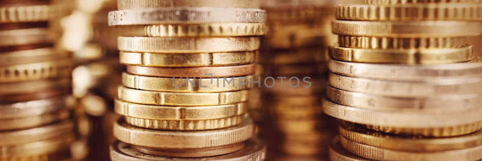 texture with stacked coins. Money savings background
