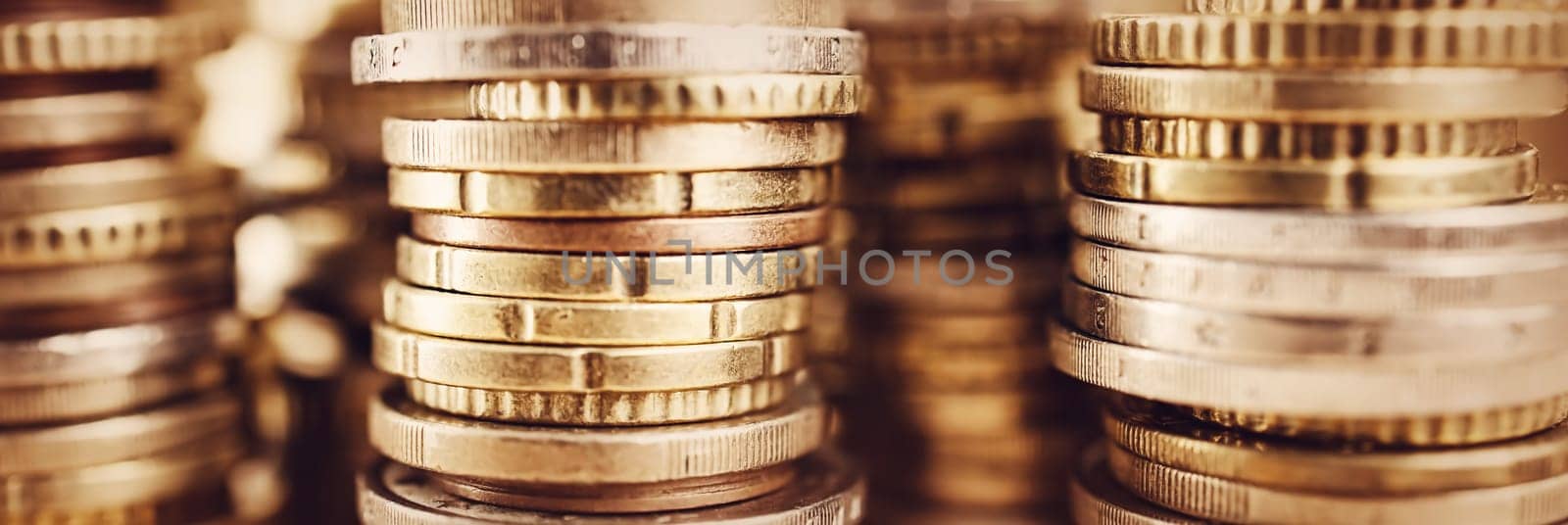 texture with stacked coins. Money savings background