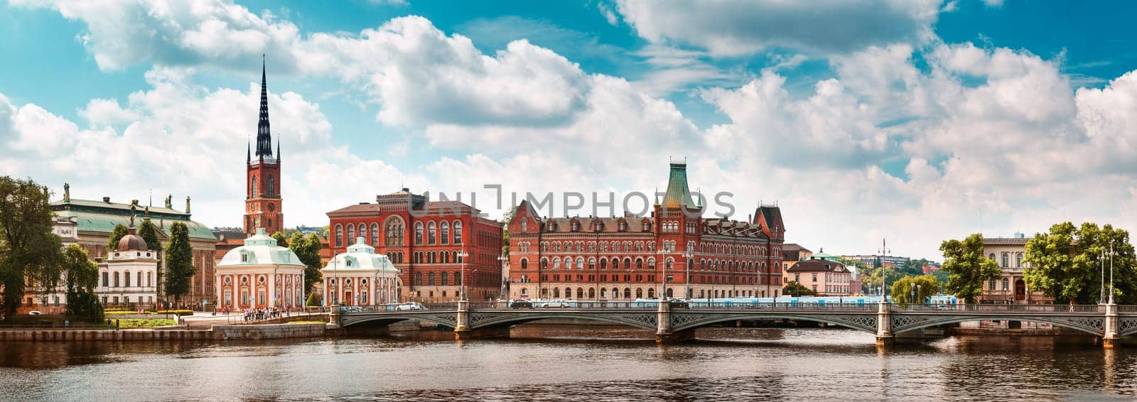 View to Vasabron in beautiful summer day at Stockholm. Sweden