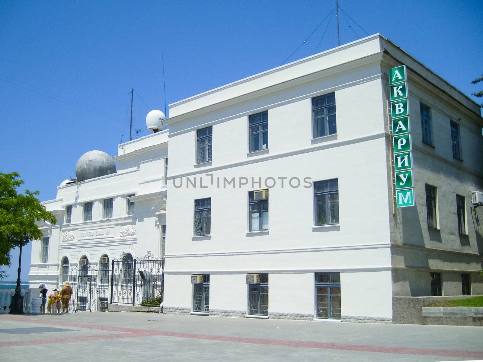Republic of Crimea, Sevastopol - July 28, 2019: The architecture of the buildings in Sevastopol. The city is a hero of Sevastopol and its architecture.