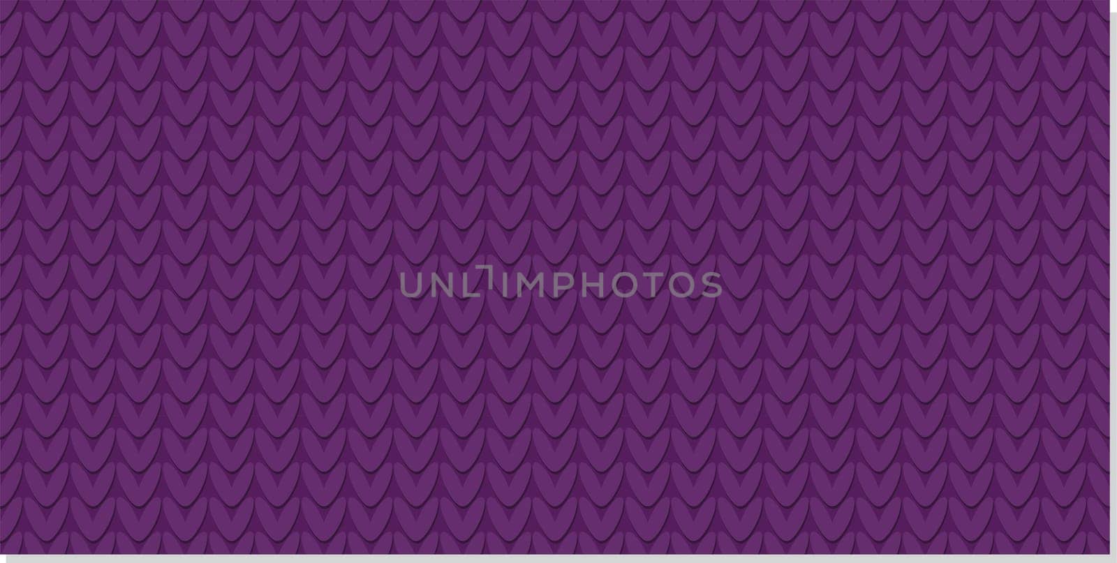 Knitted seamless pattern. Knitting fabric. Front loop. Background for the design of holiday cards, textiles and presentations. Woolen purple background.Vector illustration