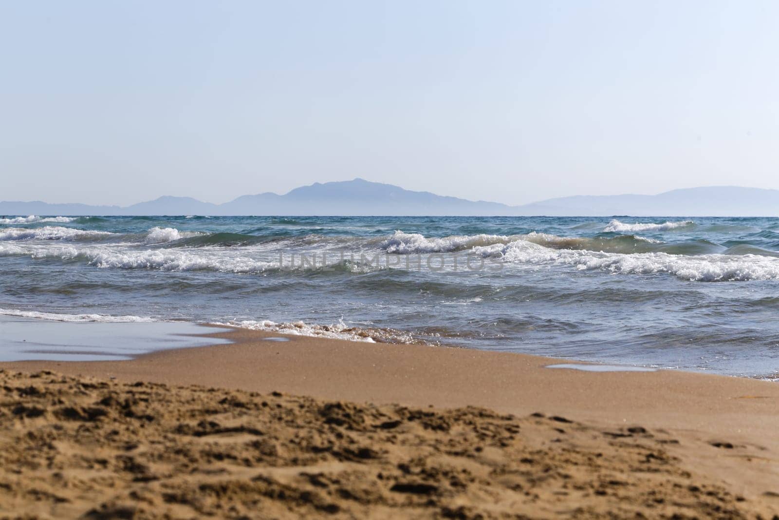 Clear water in the peloponnese in Greece - Golden Beach