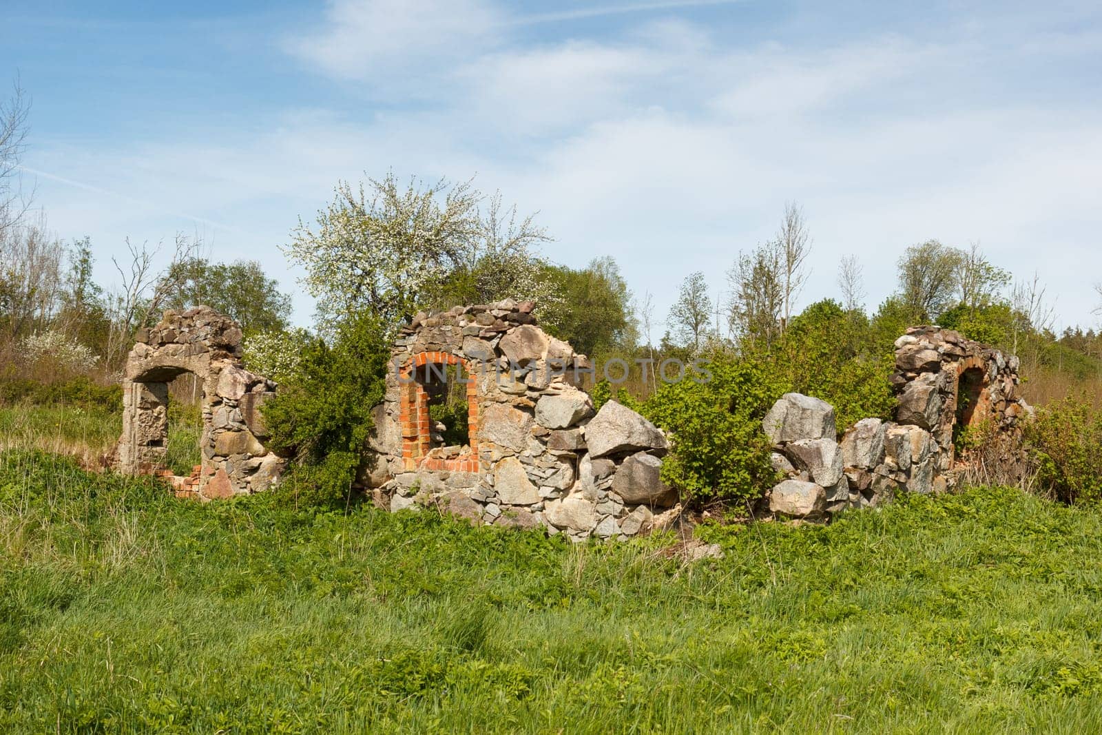 Zvarde Latvia. Abandoned village. Former Soviet army bombing polygon.