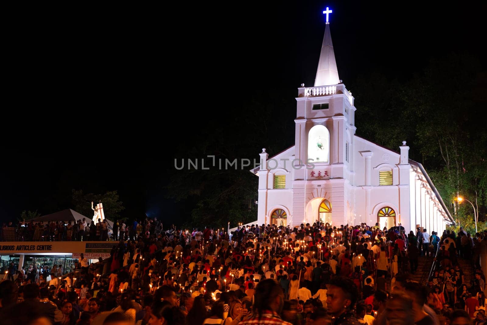 Bukit Mertajam, Penang/Malaysia - Jul 30 2016: St Anne Novena and feast day become the tourist spot and religious celebration at Malaysia.