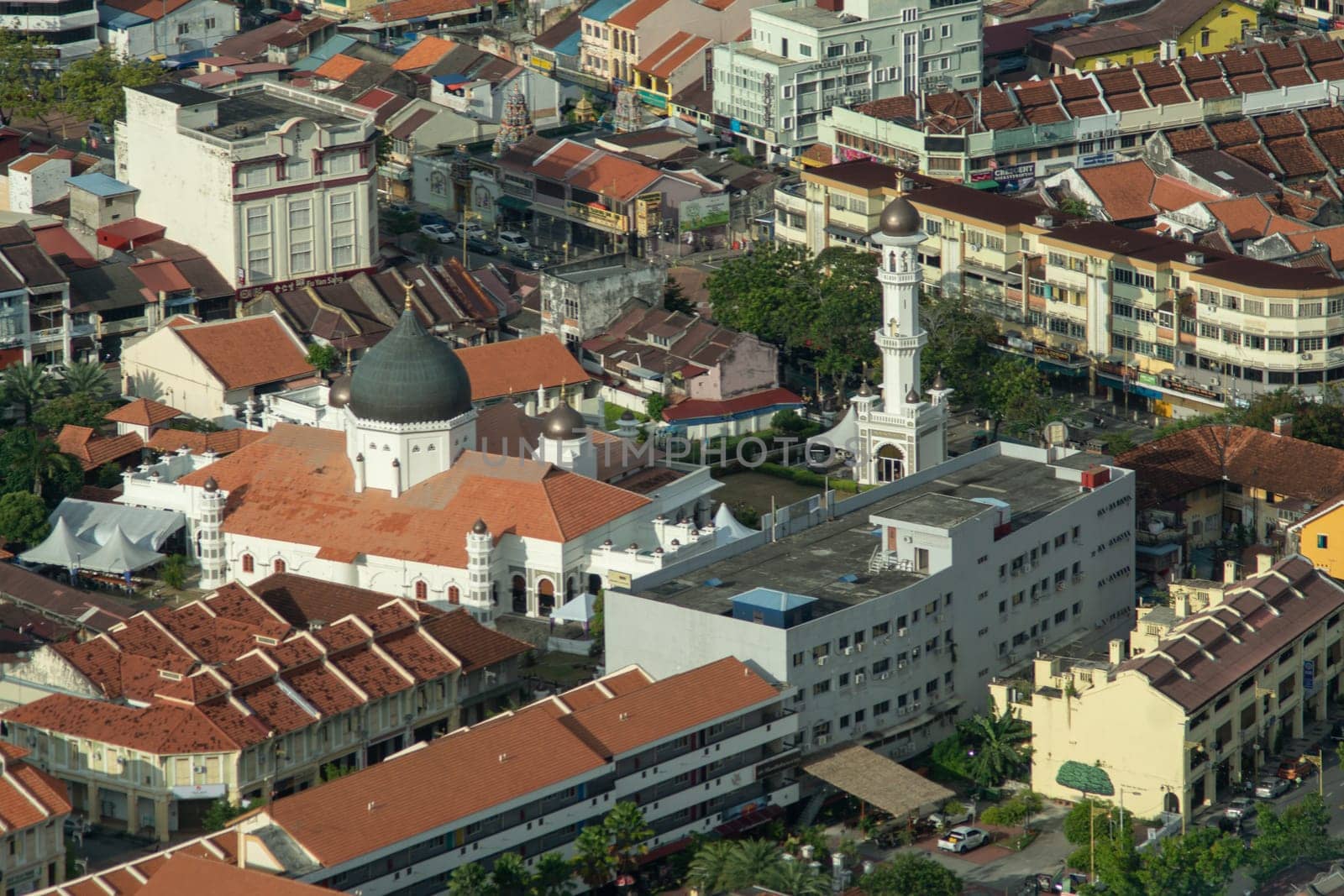 George Town, Penang/Malaysia - Jun 18 2017: UNESCO heritage Masjid Kapitan Keling at town.