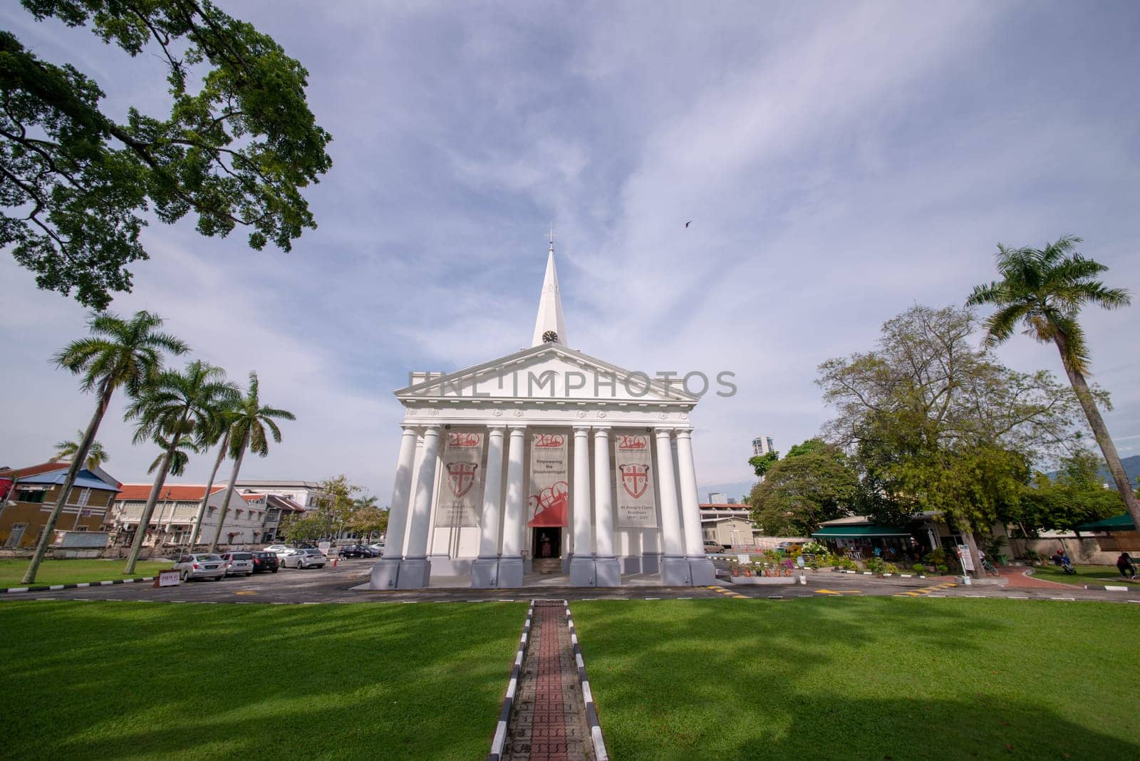 George Town, Penang/Malaysia - Jul 07 2017: St George Church in morning.