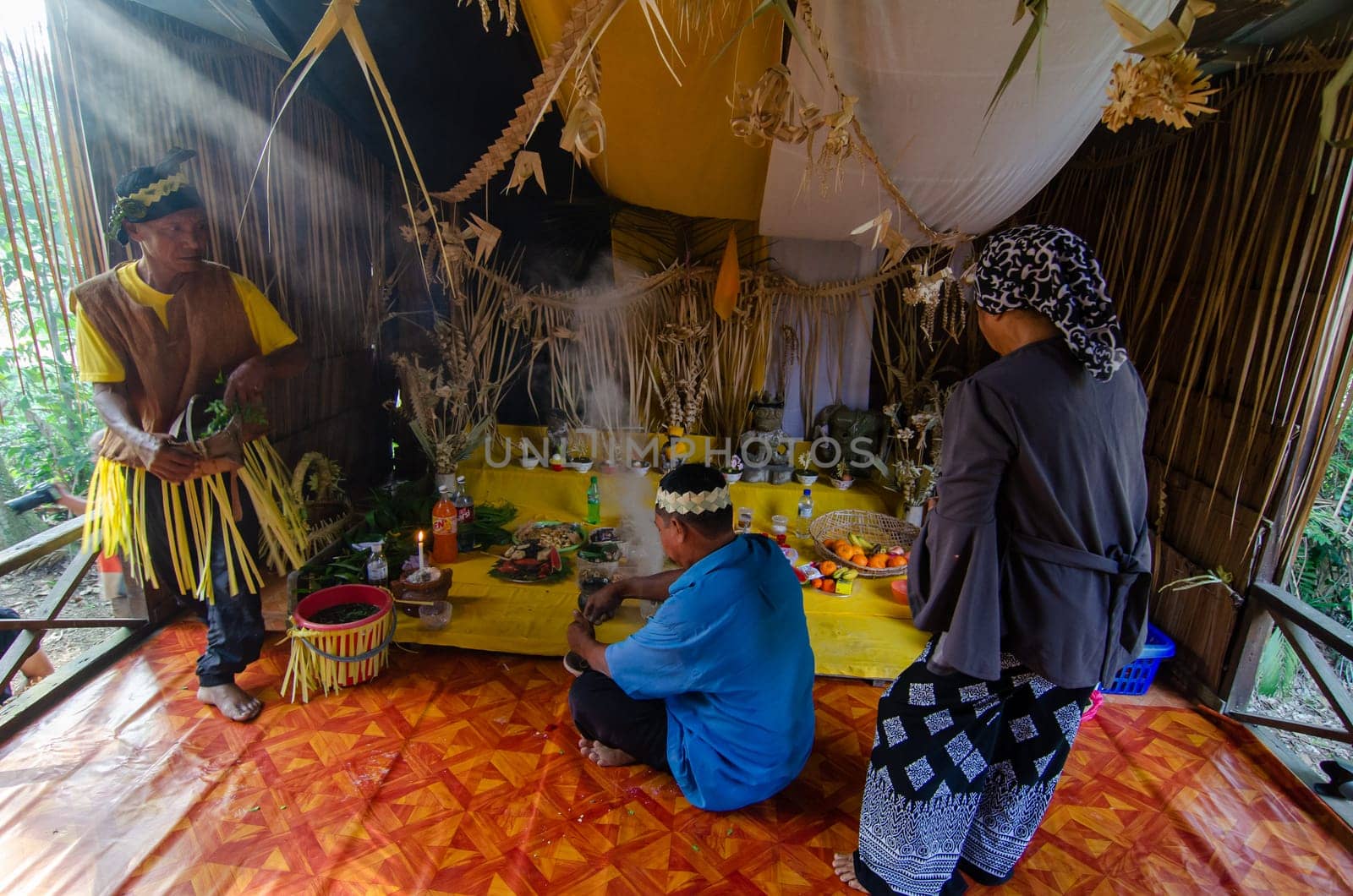Carey Island, Selangor/Malaysia - Mar 17 2018: Malaysia indigenous culture ceremony.