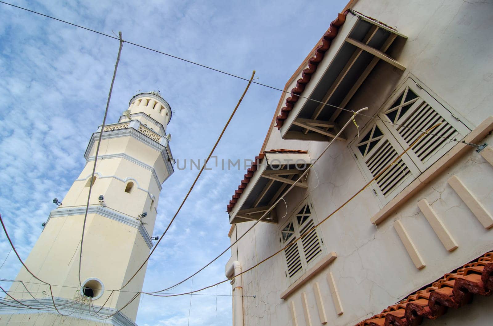Georgetown, Penang/Malaysia - May 28 2018: Acheh Mosque at Georgetown Heritage.