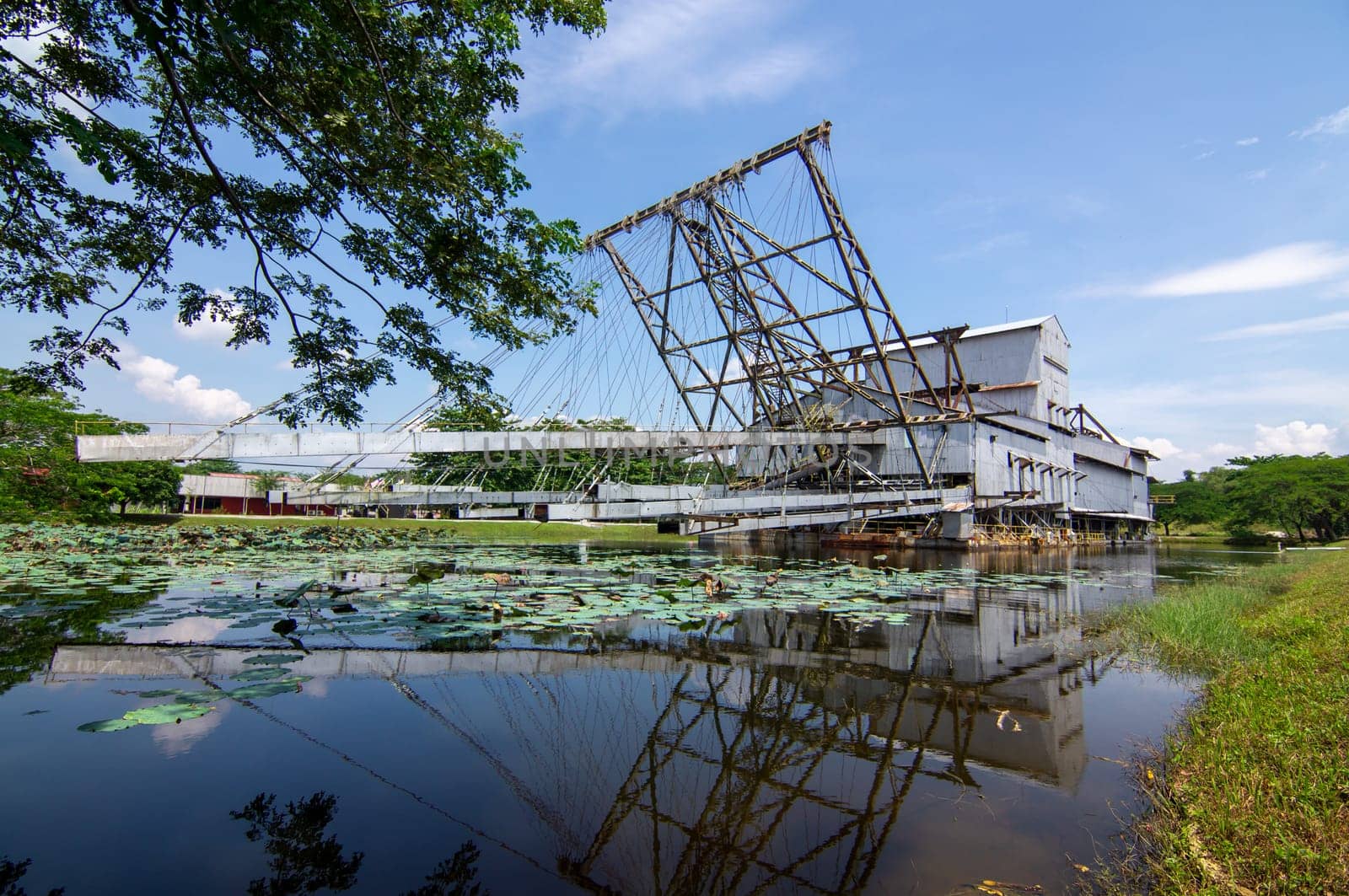 Tanjung Tualang, Perak/Malaysia - Oct 07 2019: Unique relic from Malaysia’s tin mining