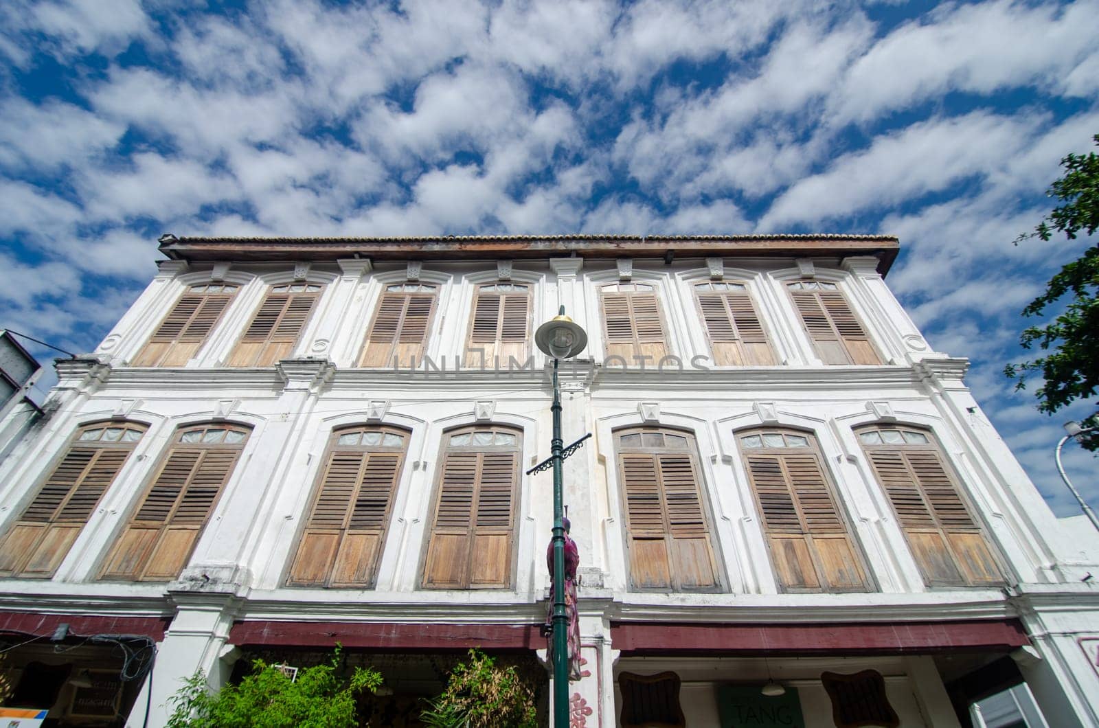 Georgetown, Penang/Malaysia - Feb 14 2020: Architecture old heritage house Georgetown.