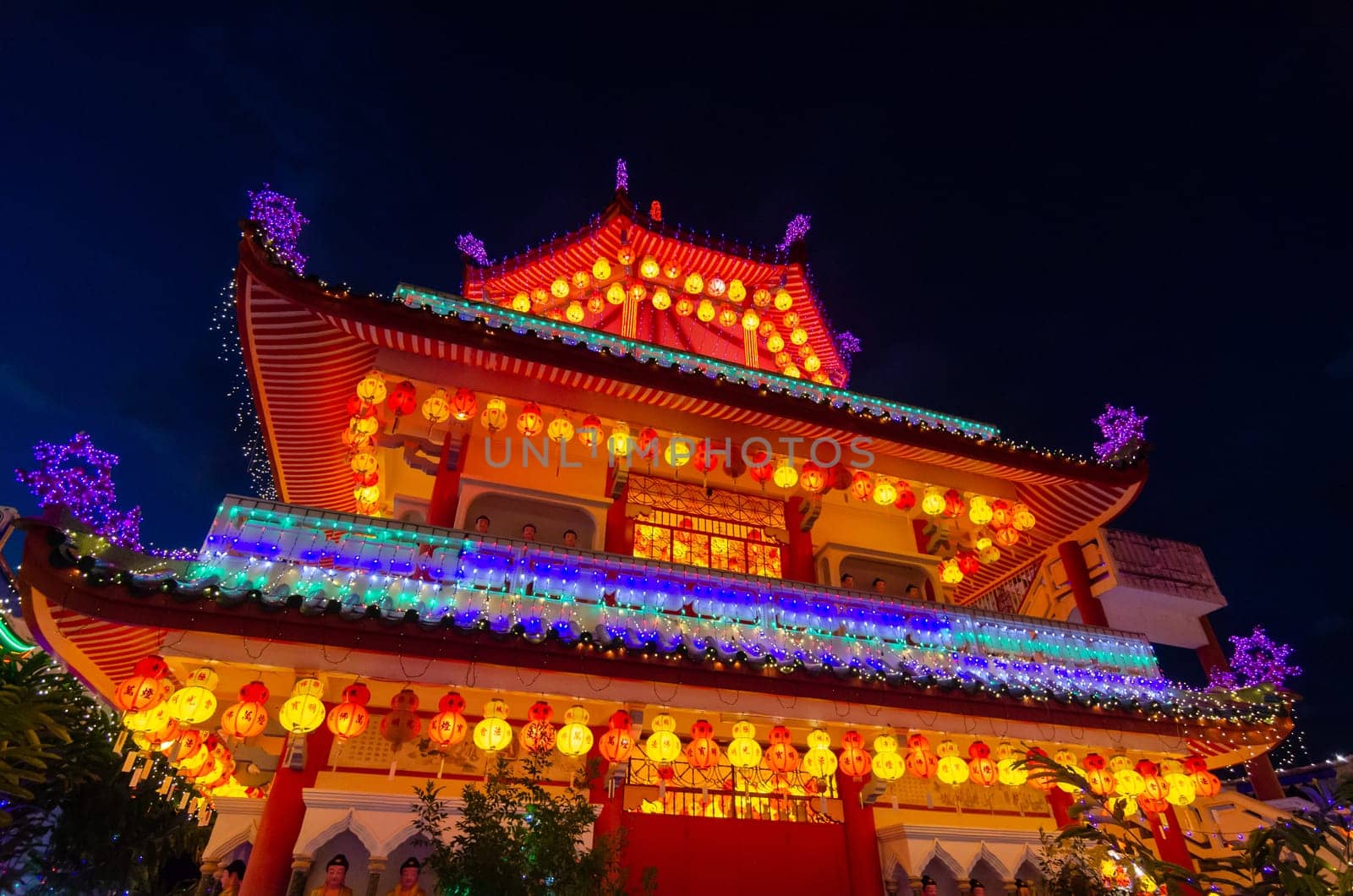 Georgetown, Penang/Malaysia - Feb 20 2020: Architecture of Kek Lok Si temple.
