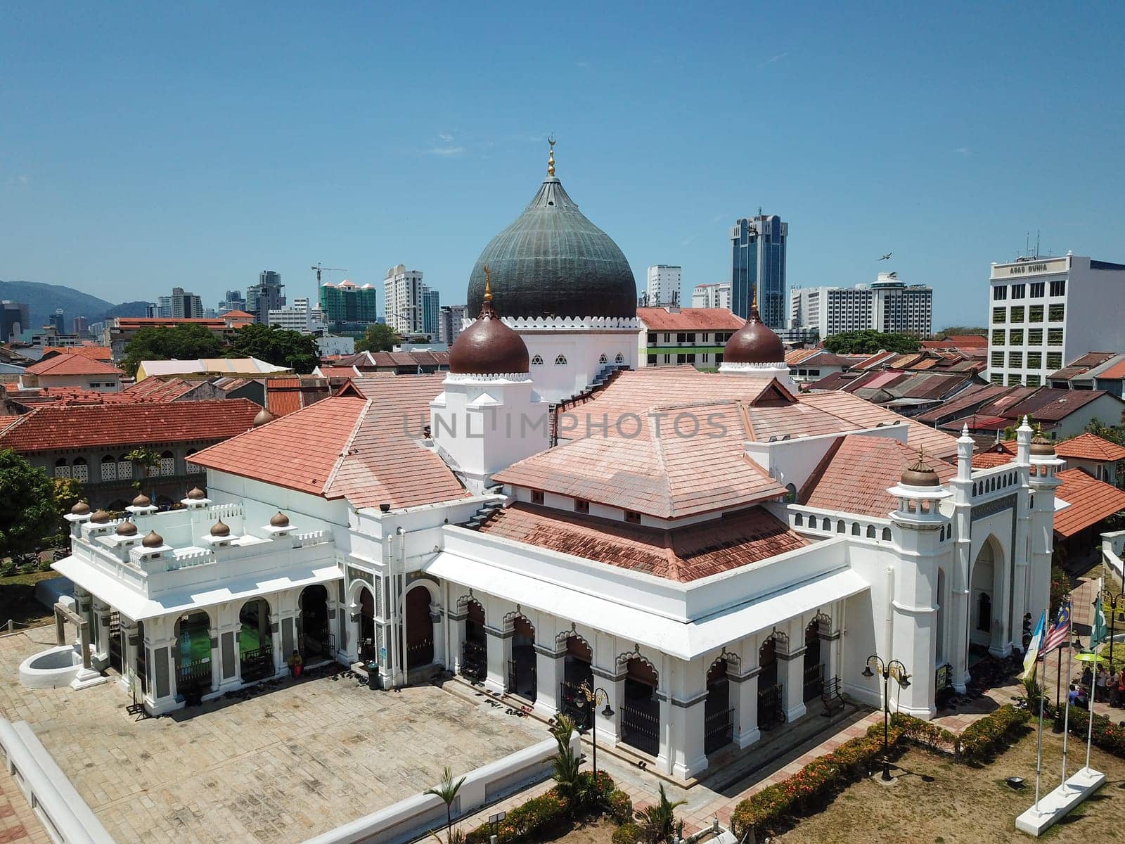 Georgetown, Penang/Malaysia - Feb 28 2020: Architecture Kapitan Keling Mosque