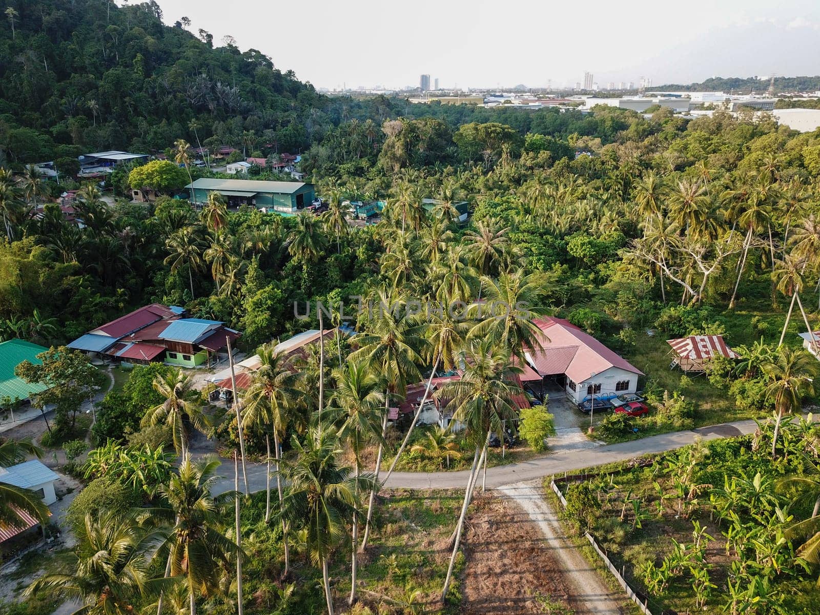 Bukit Mertajam, Penang/Malaysia - Mar 13 2020: Traditional Malays house at rural village.