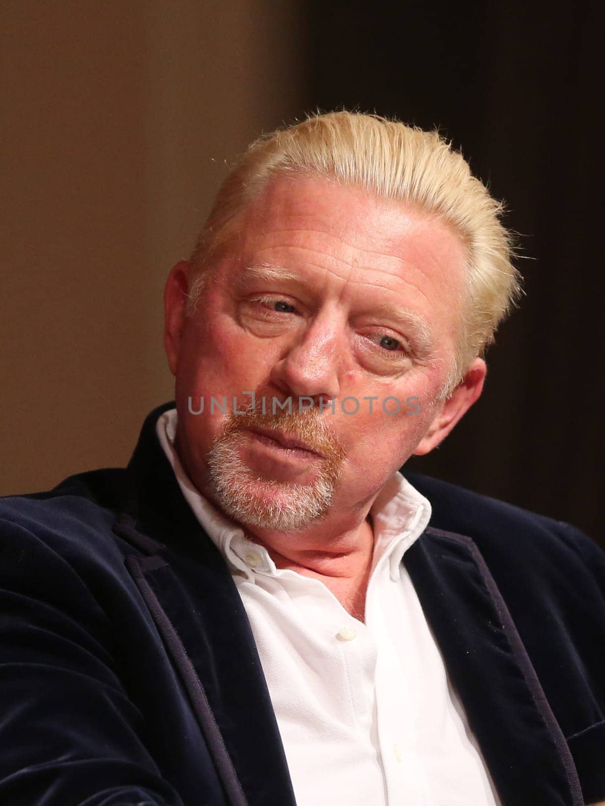 former German tennis player Boris Becker at an event on October 14, 2020 in Dessau