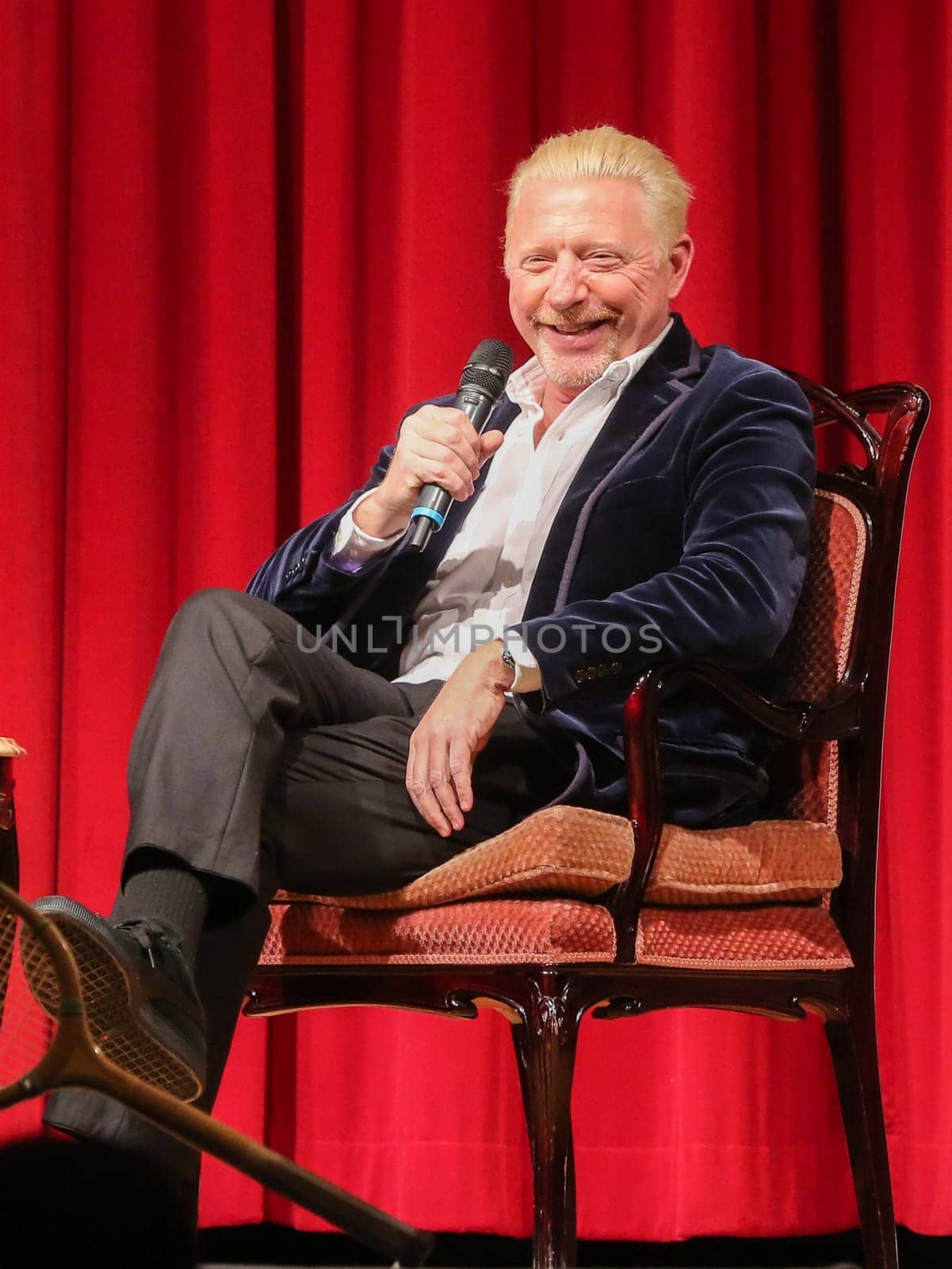 former German tennis player Boris Becker at an event on October 14, 2020 in Dessau