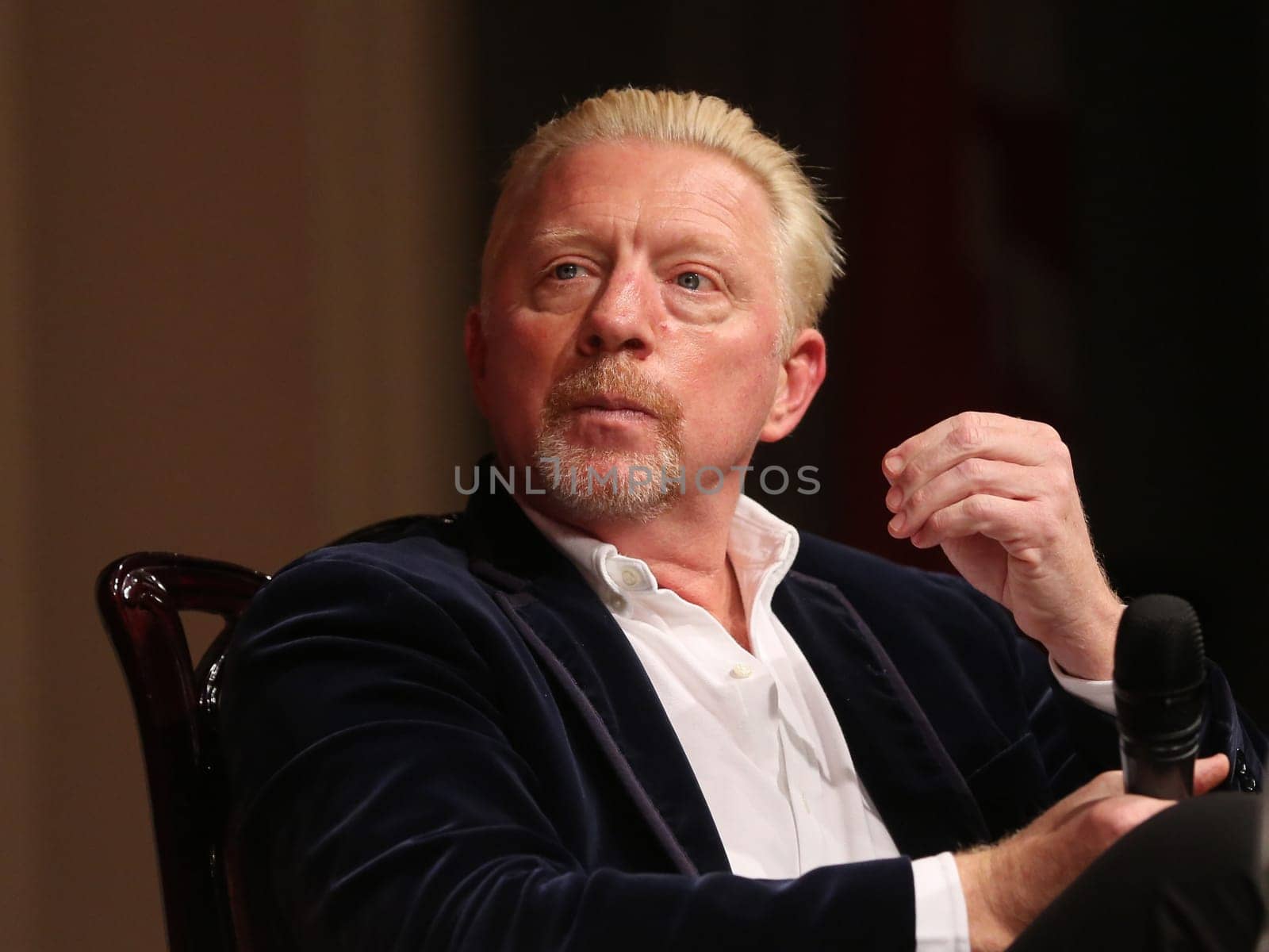 former German tennis player Boris Becker at an event on October 14, 2020 in Dessau