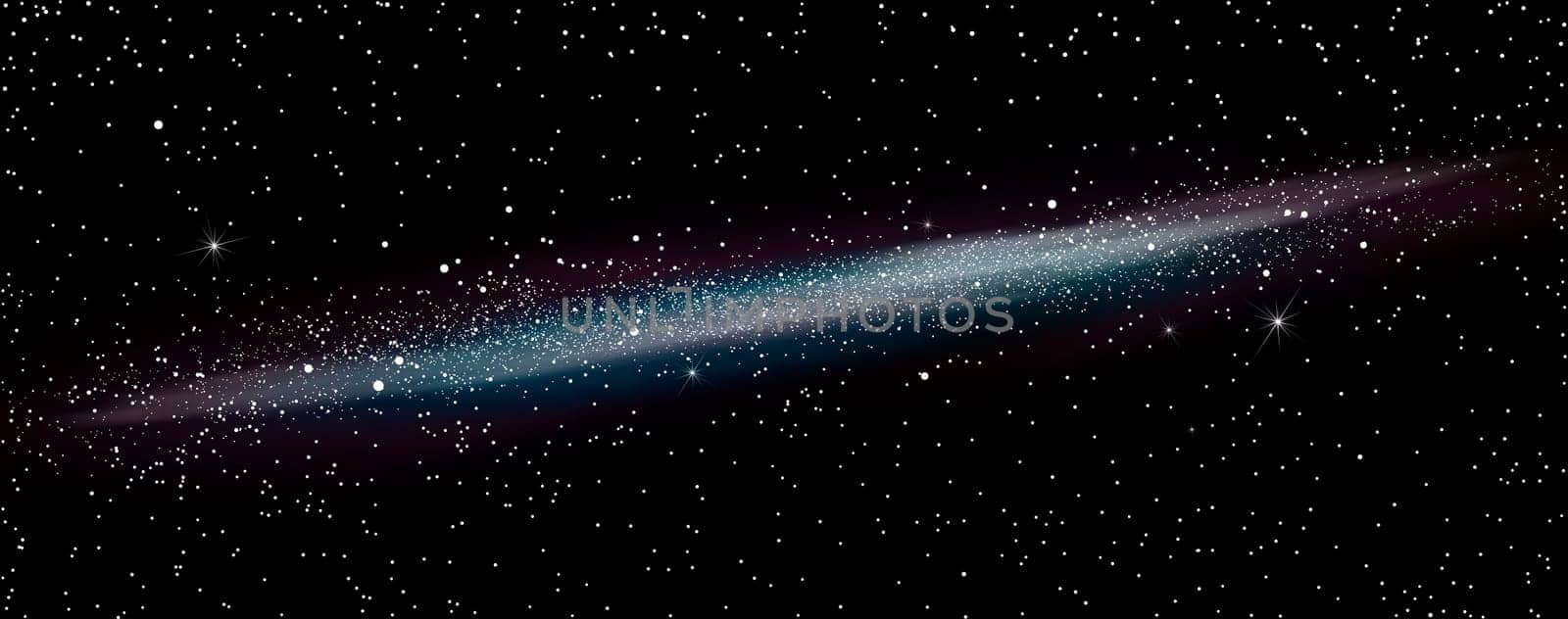 Space. Night starry sky. Stellar nebula.