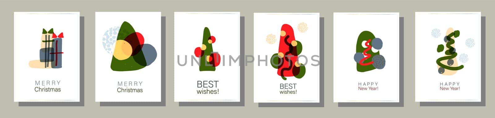 Abstract poster with geometric shapes and spots. Trendy design. Modern banner design.