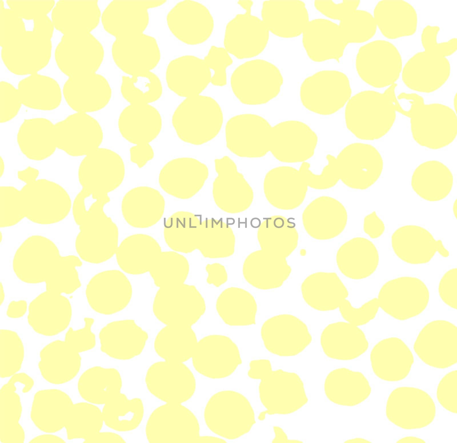 Abstract poster with geometric shapes and spots. Trendy design. Modern banner design. Texture of yellow circles on a white background.