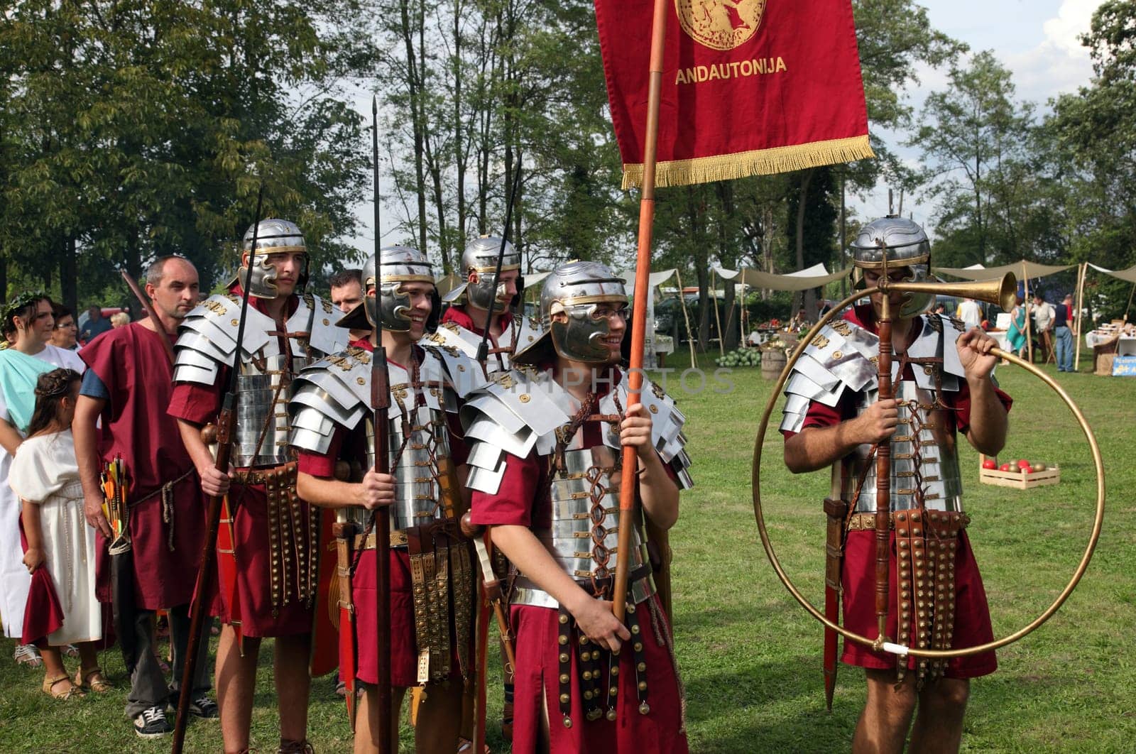 Dionysus festivities in Andautonia, ancient Roman settlement near Zagreb, Croatia