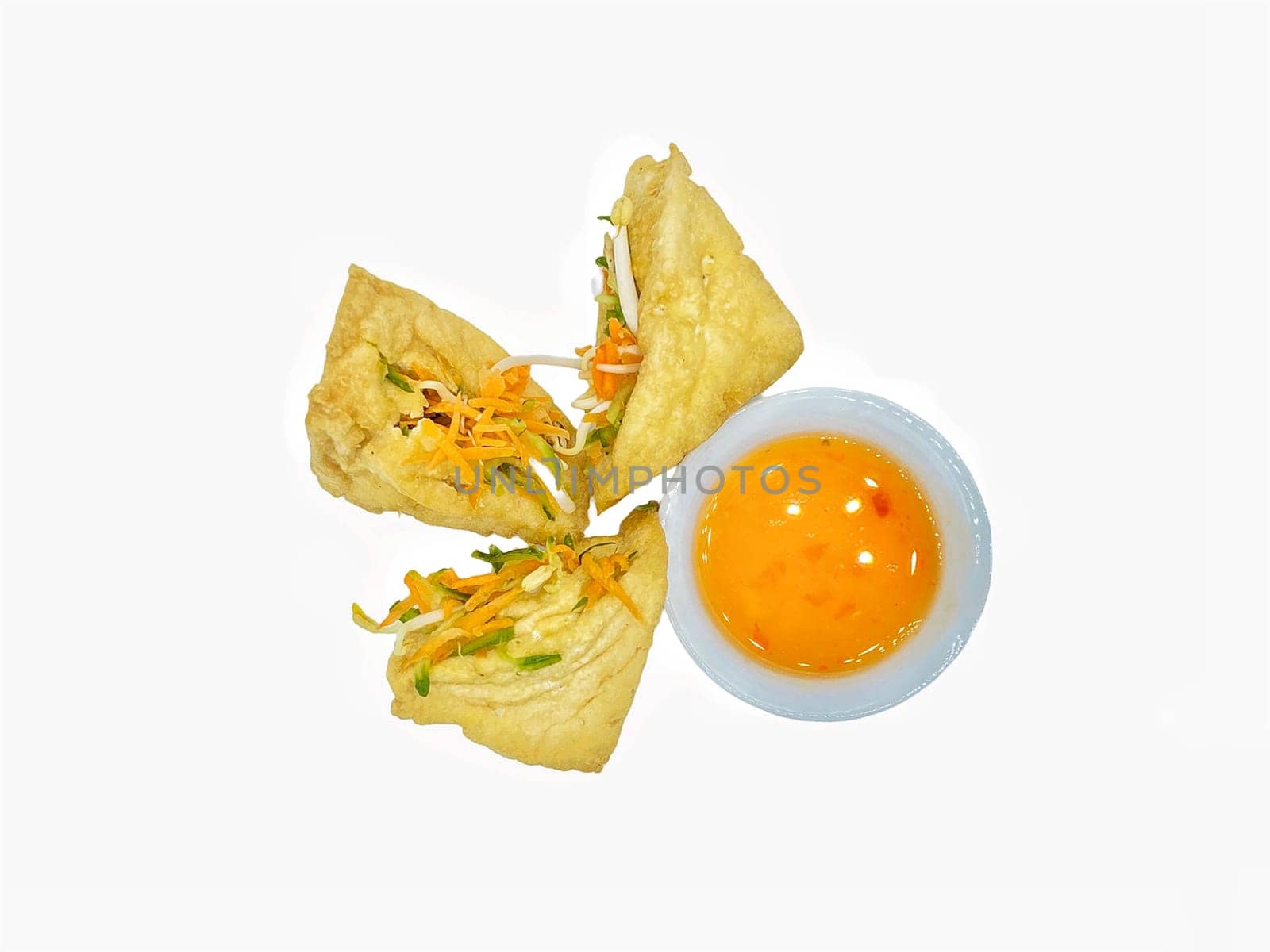 Malay cuisine or Stuffed Tofu called Tauhu sumbat