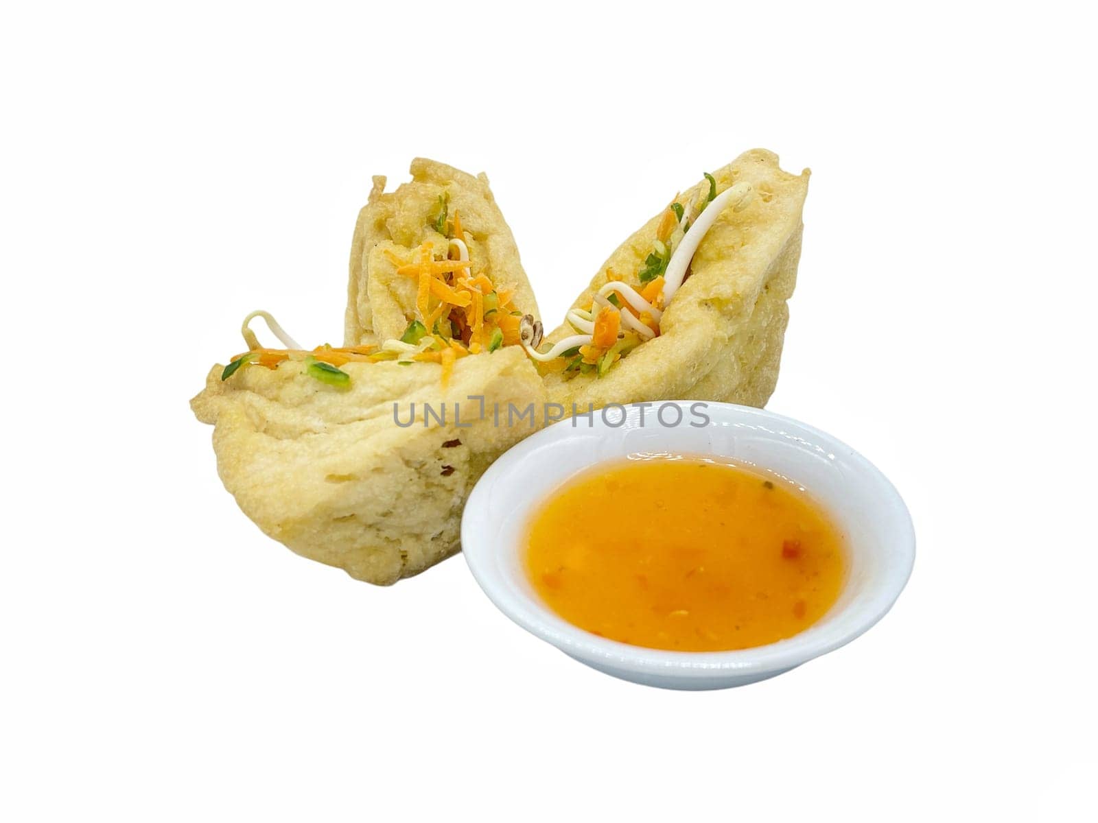 Malay cuisine or Stuffed Tofu called Tauhu sumbat