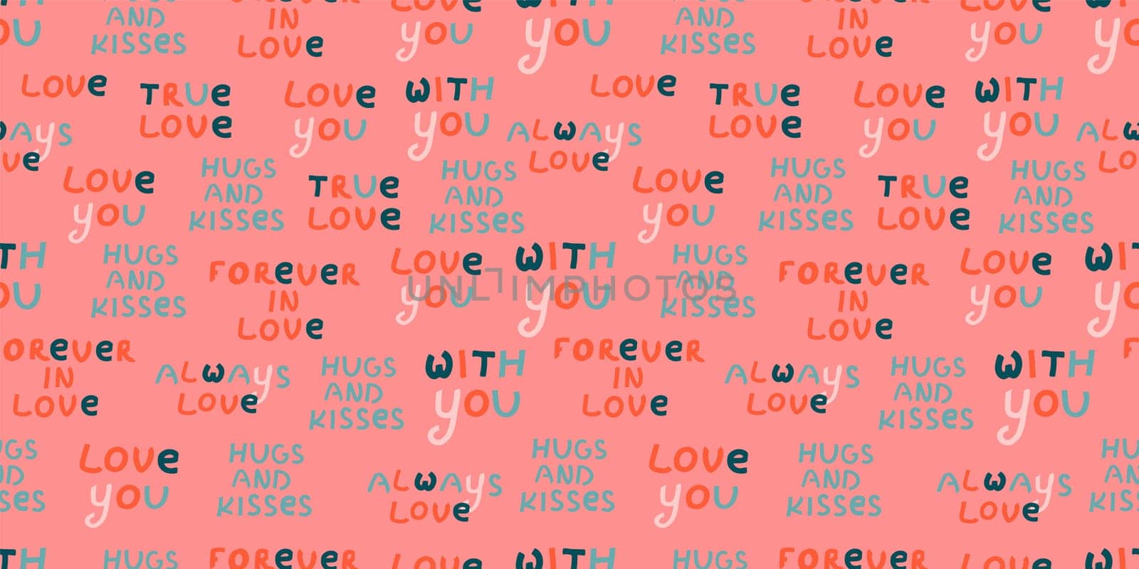 Cute love pattern. Abstract seamless pattern of love. Valentine's Day wrapping paper. Girly repeating background with hearts, stars draw in sketch style. Romantic wallpaper for girls, textile, clothin