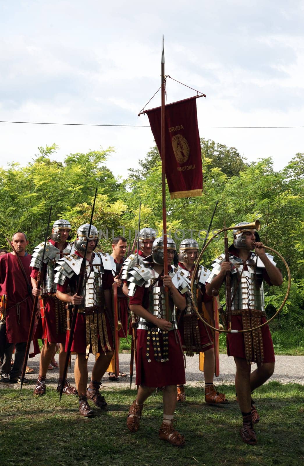 Dionysus festivities in Andautonia, ancient Roman settlement near Zagreb, Croatia