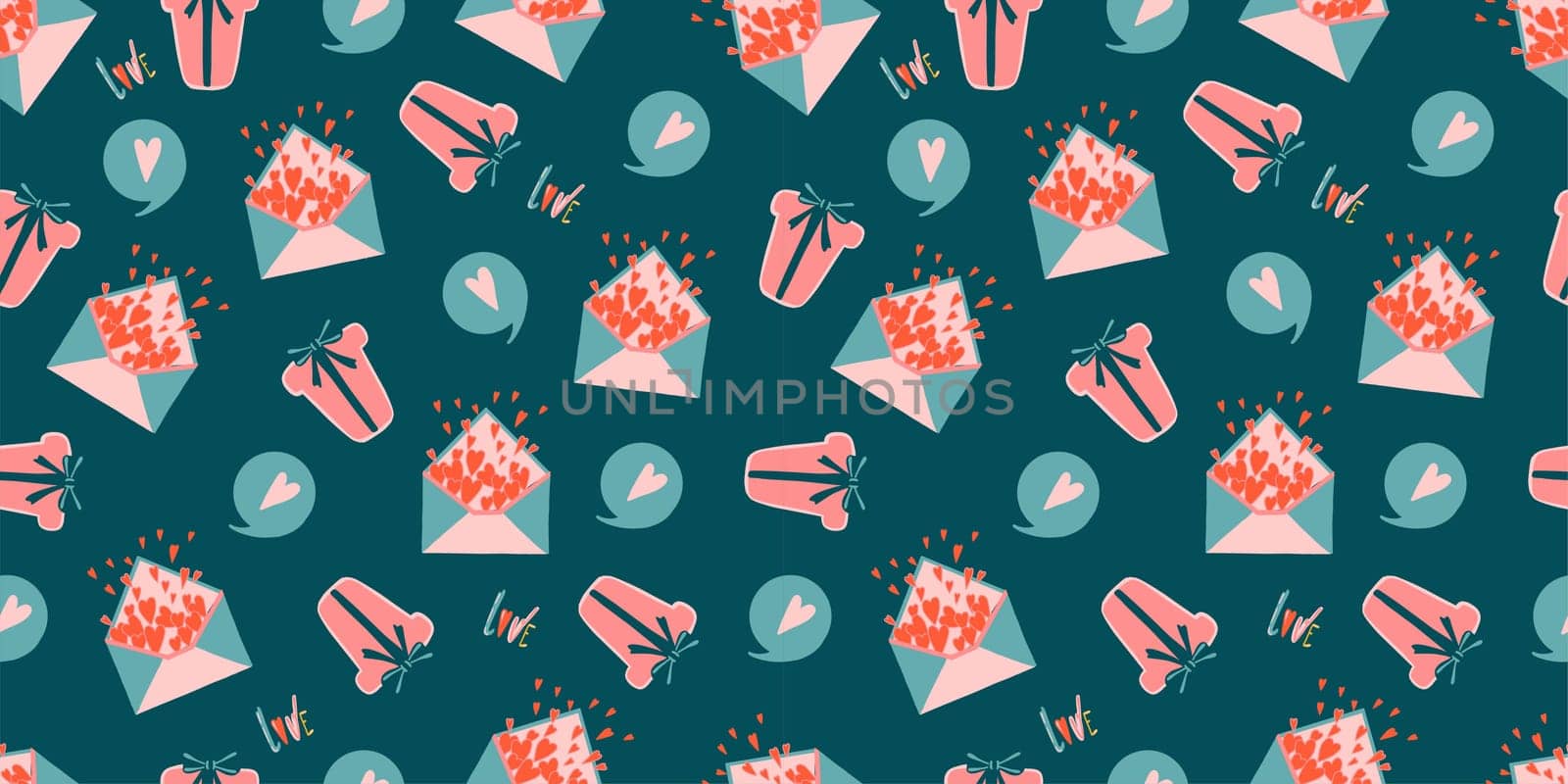 Modern paper art seamless pattern with pattern for wallpaper design. Seamless patterns. Background, wallpaper. Vector design template. Abstract retro vector texture. Valentine's day pattern.
