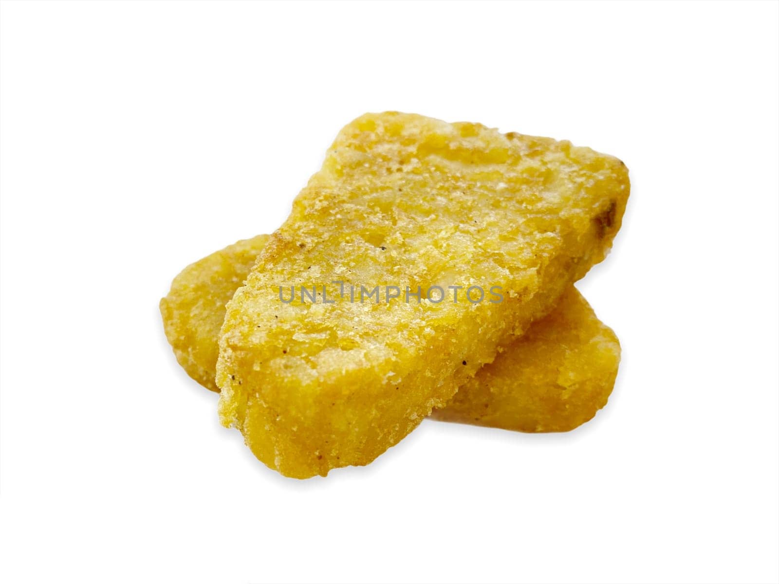 Hash browns or Potato patties isolated on white background