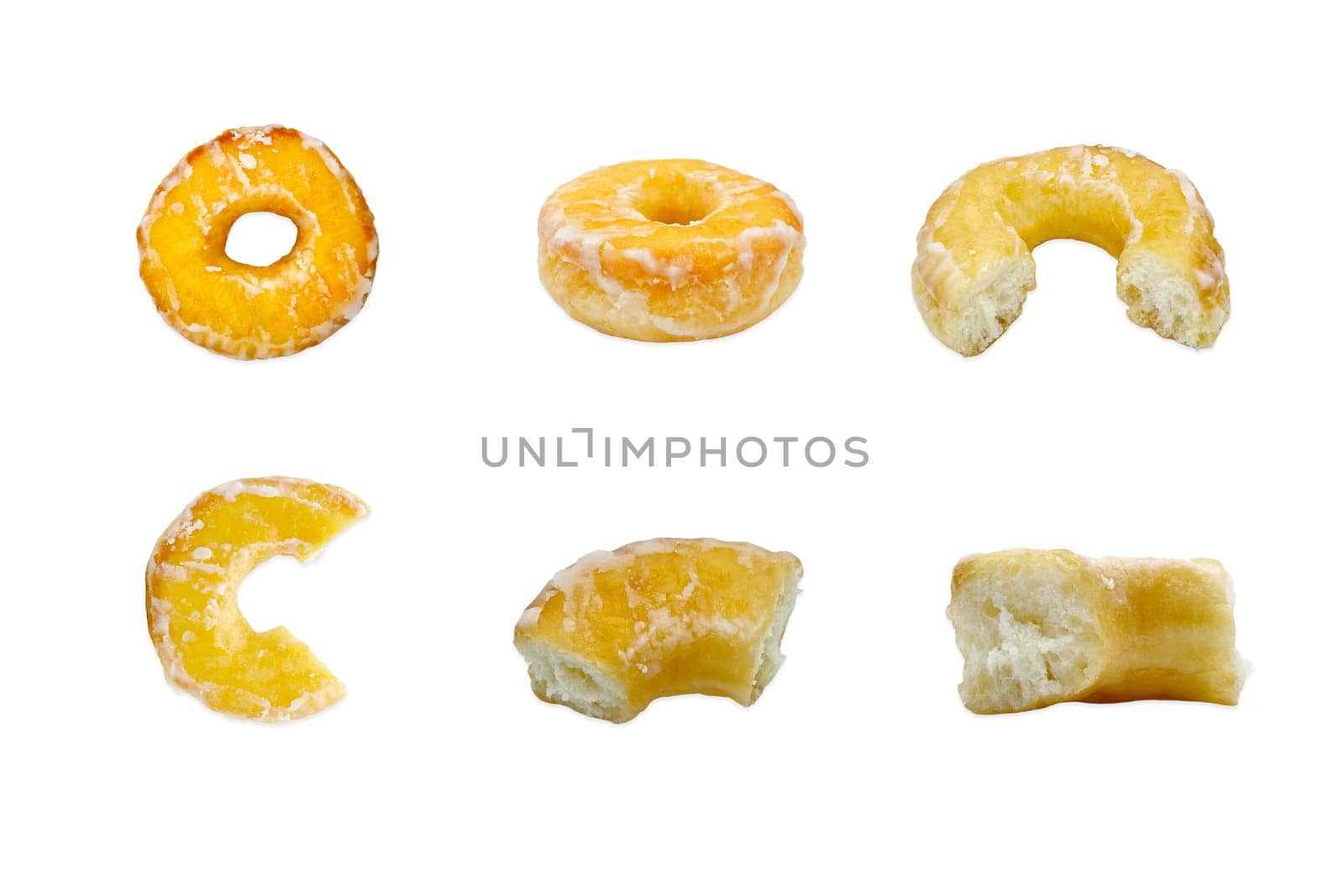Doughnuts isolated on white background