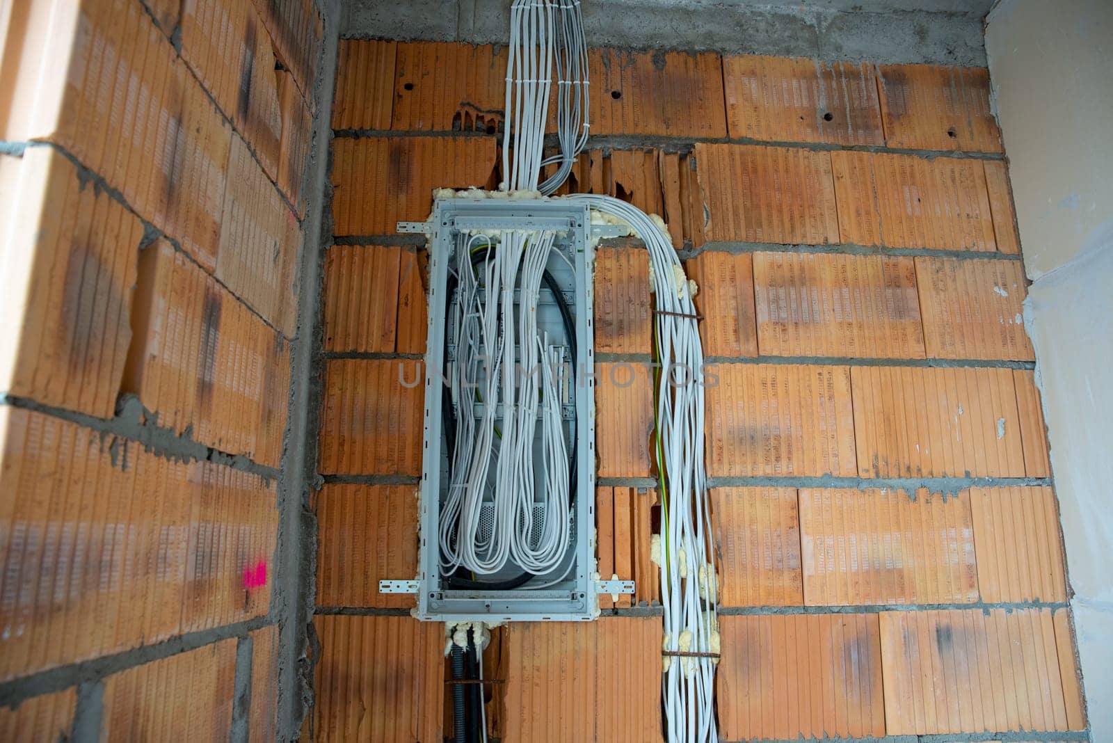 building a house, unfinished interior