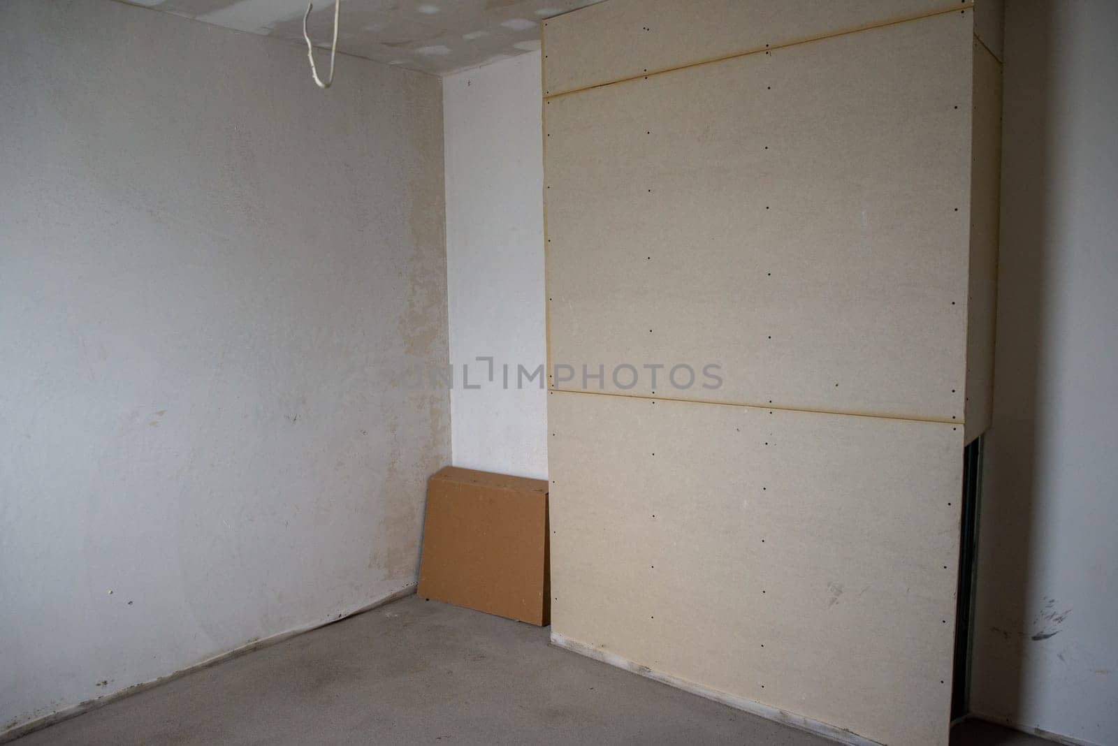 building a house, unfinished interior