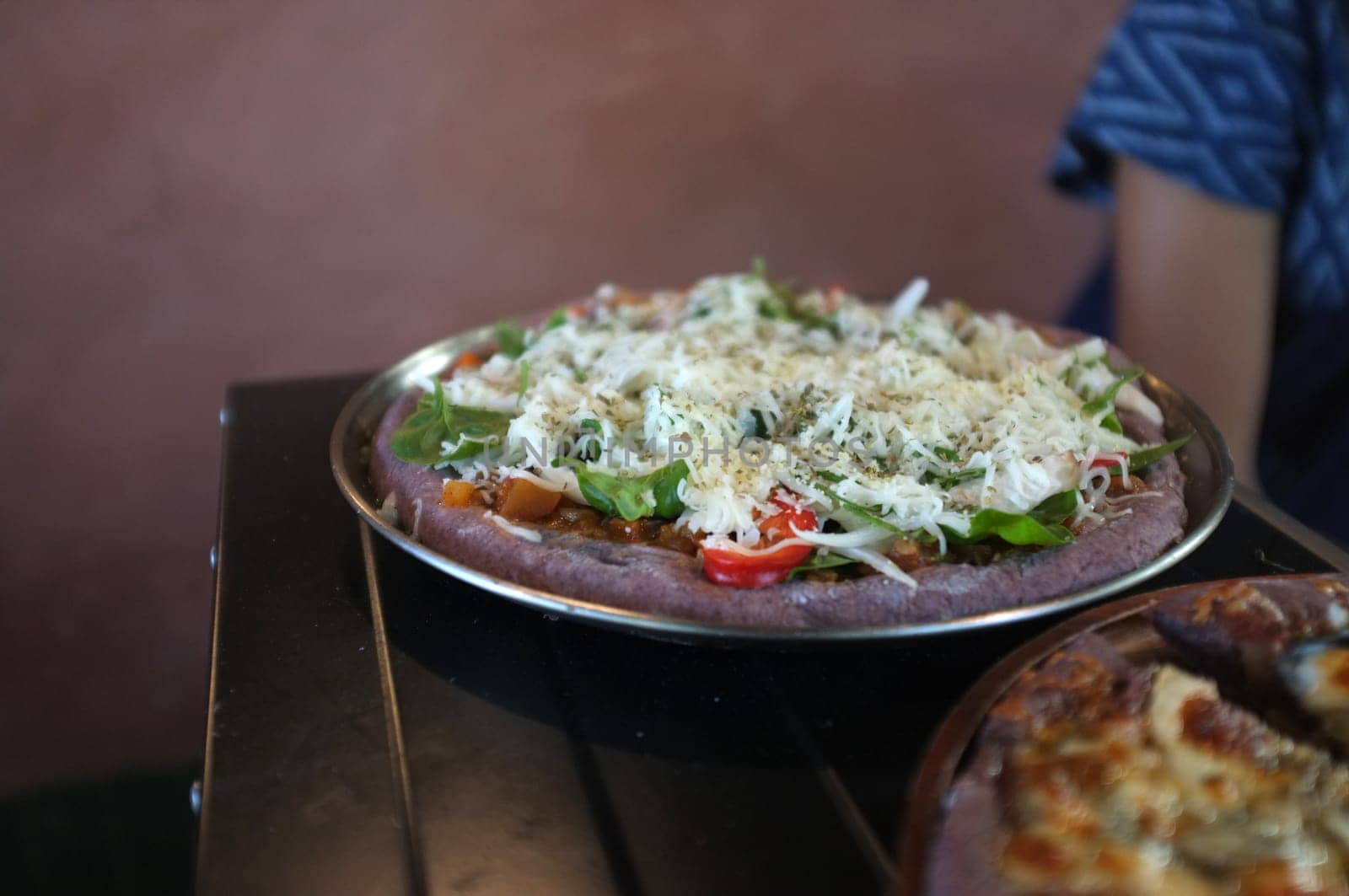 Delicious homemade  Art. The process of making cheese pizza