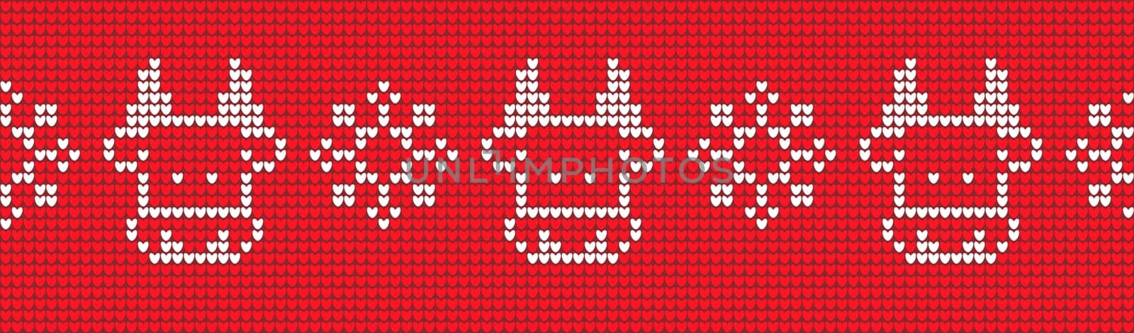 Trendy paper art pattern with knitted texture seamless bull. Watercolor style texture. Background, wallpaper. Christmas decoration. Geometric texture background. Holiday background.