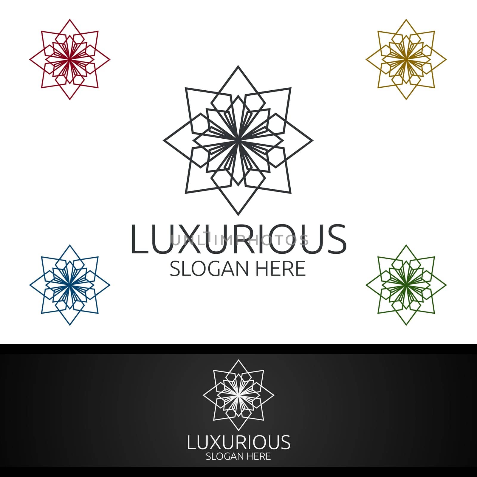 Diamond Luxurious Royal Logo for Jewelry, Wedding, Hotel or Fashion Design