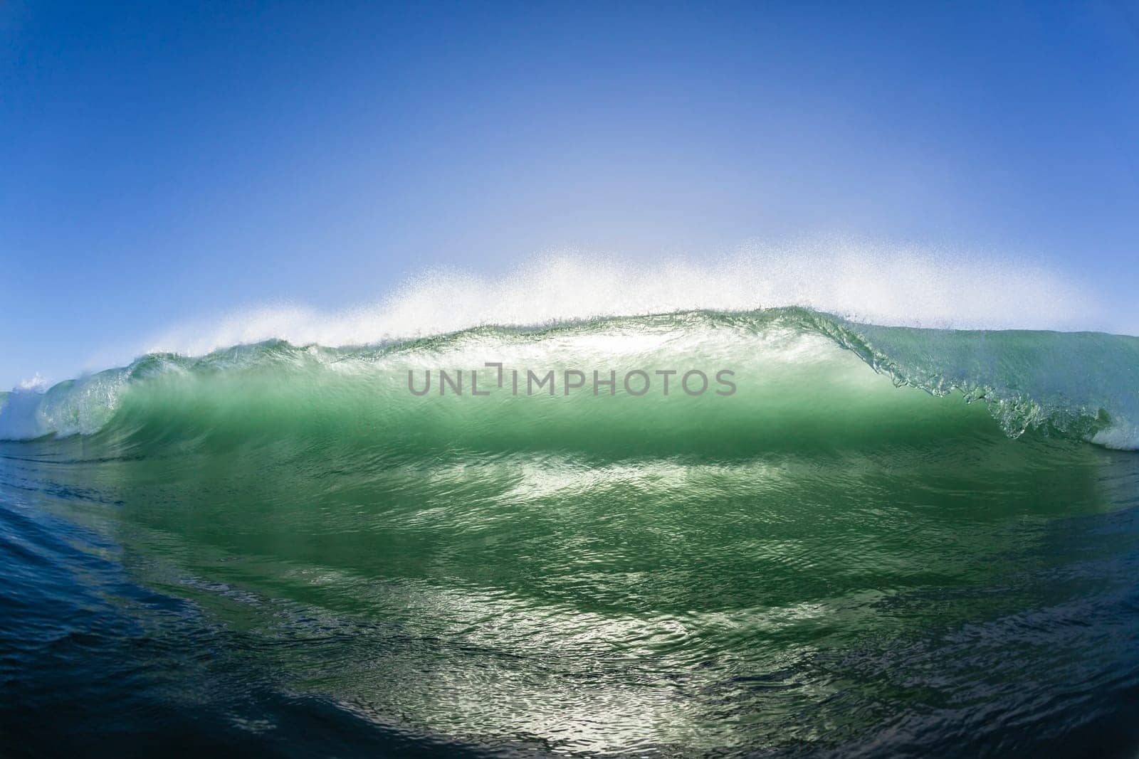 Ocean wave water crashing swell swimming surfing  morning backlight