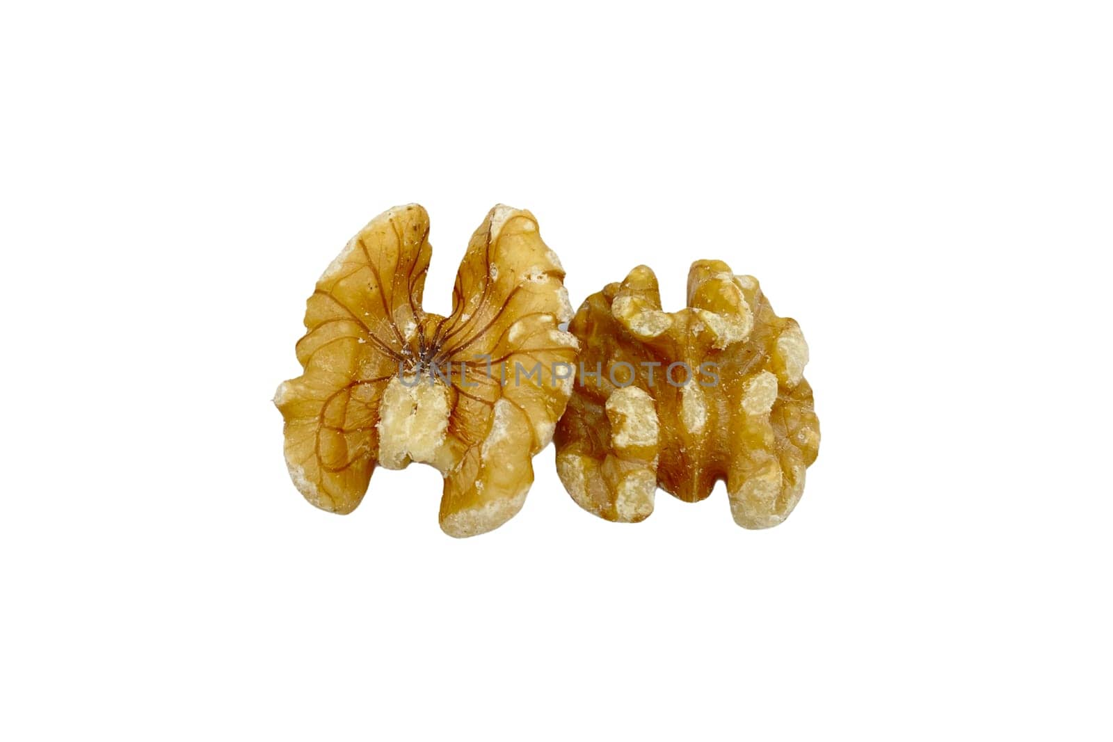 Walnuts isolated on white background
