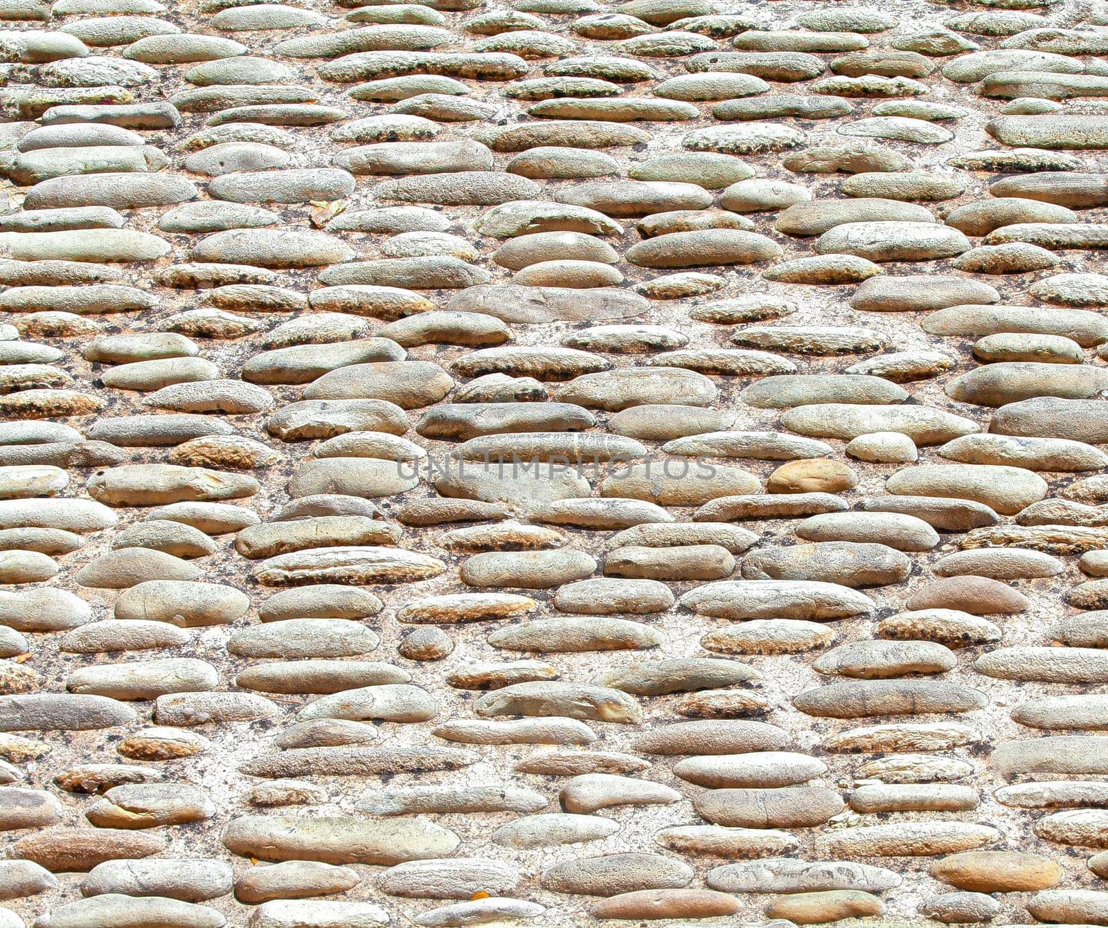the texture of the light stone pavement
