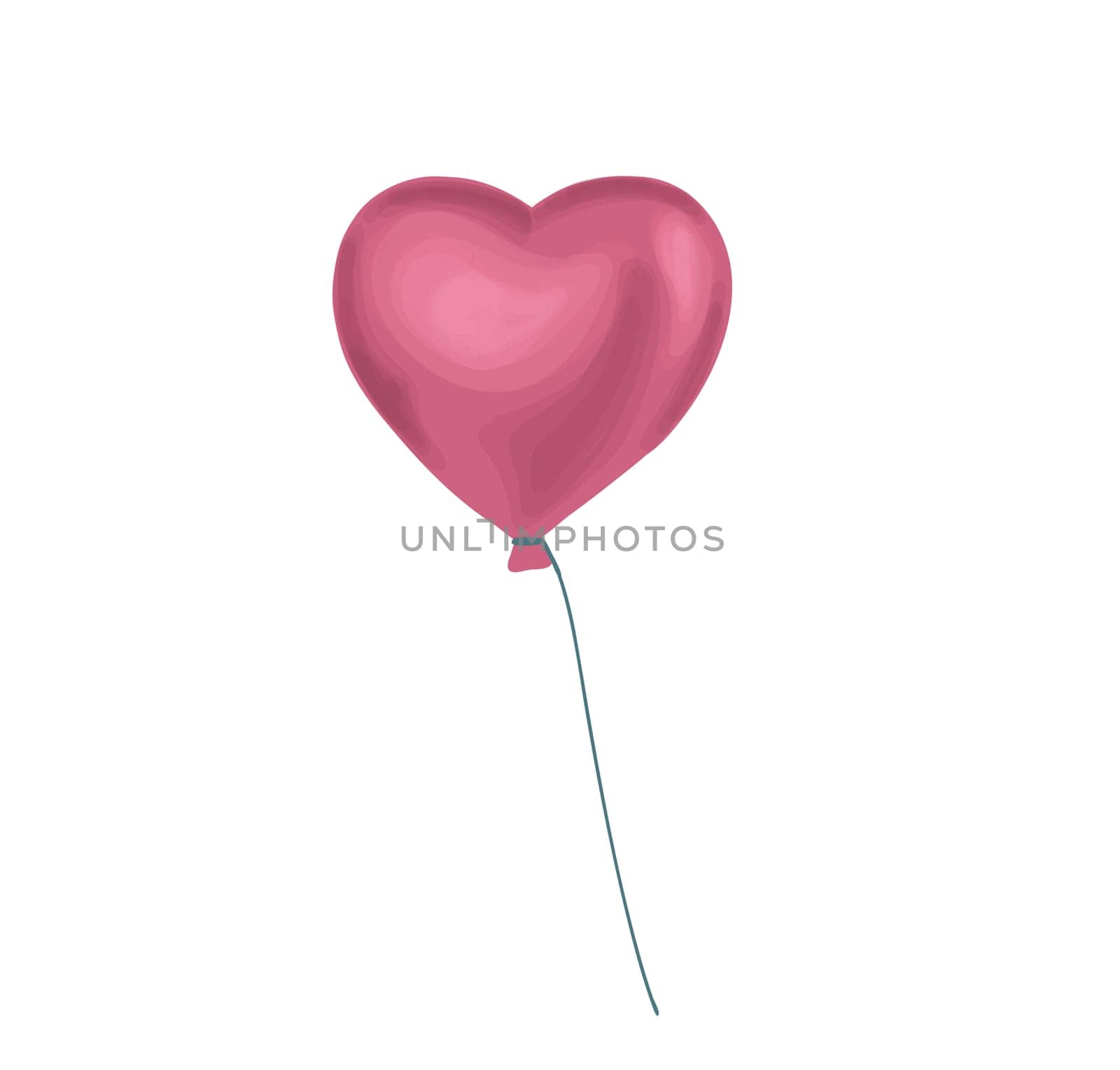 Closeup on white background. Vector nature graphic background. White background. Love symbol.