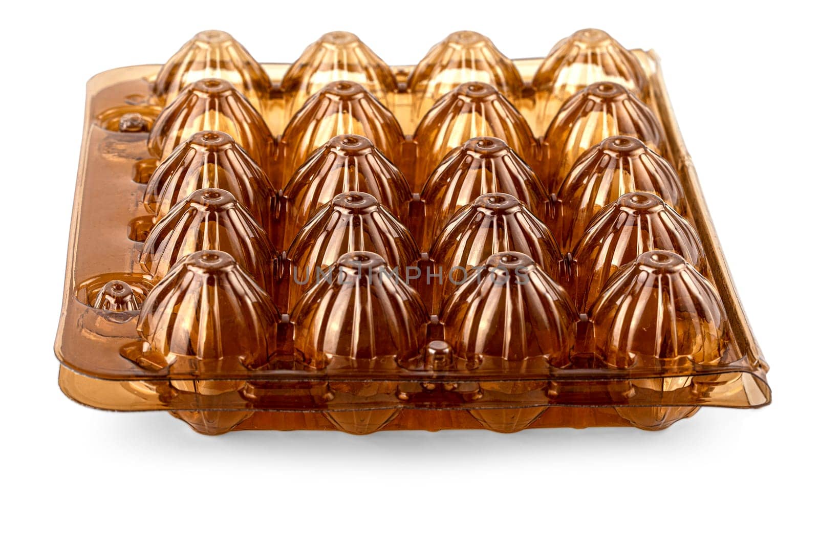 The empy plastic container for Quail eggs