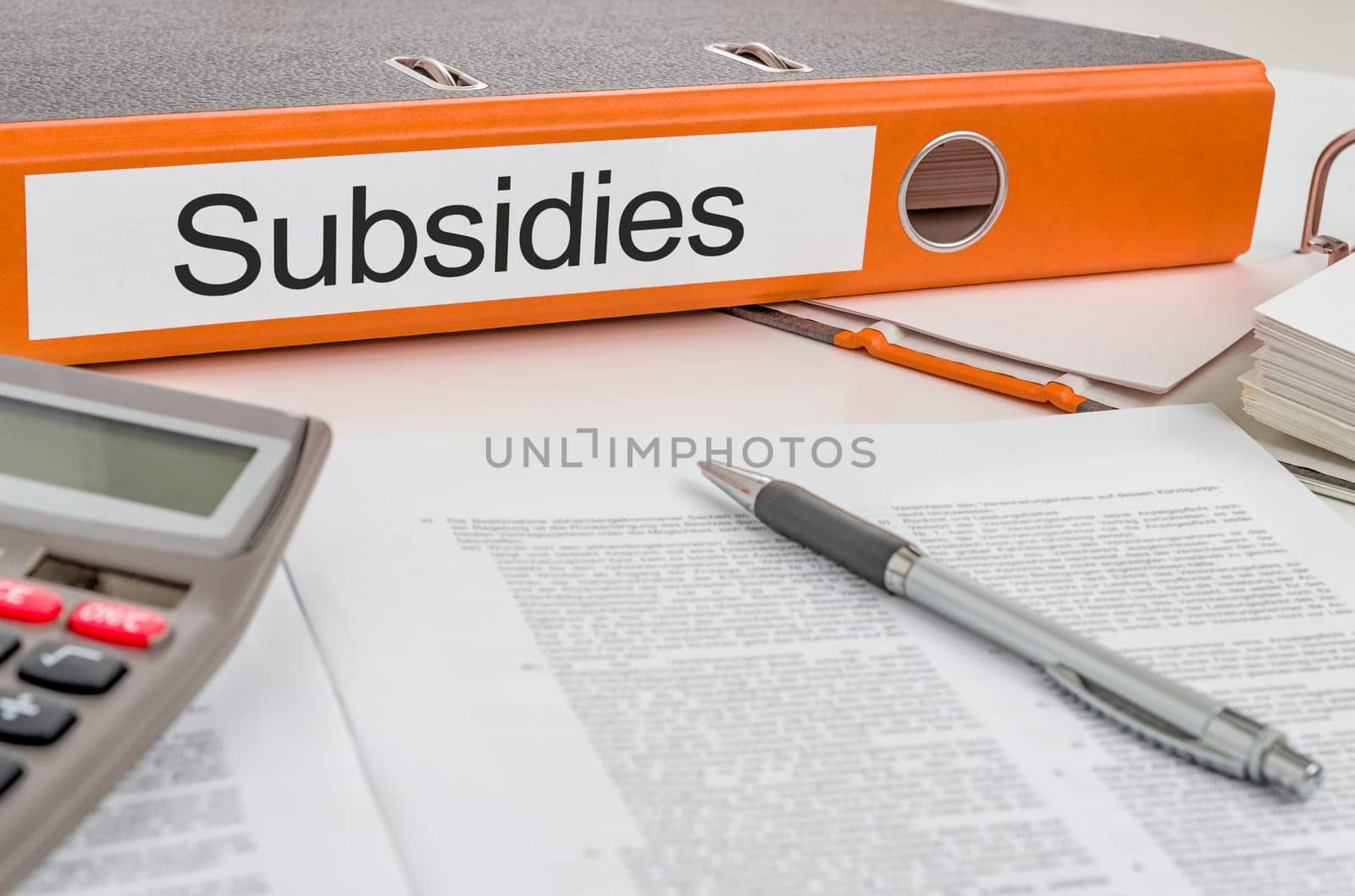 Folder with the label Subsidies