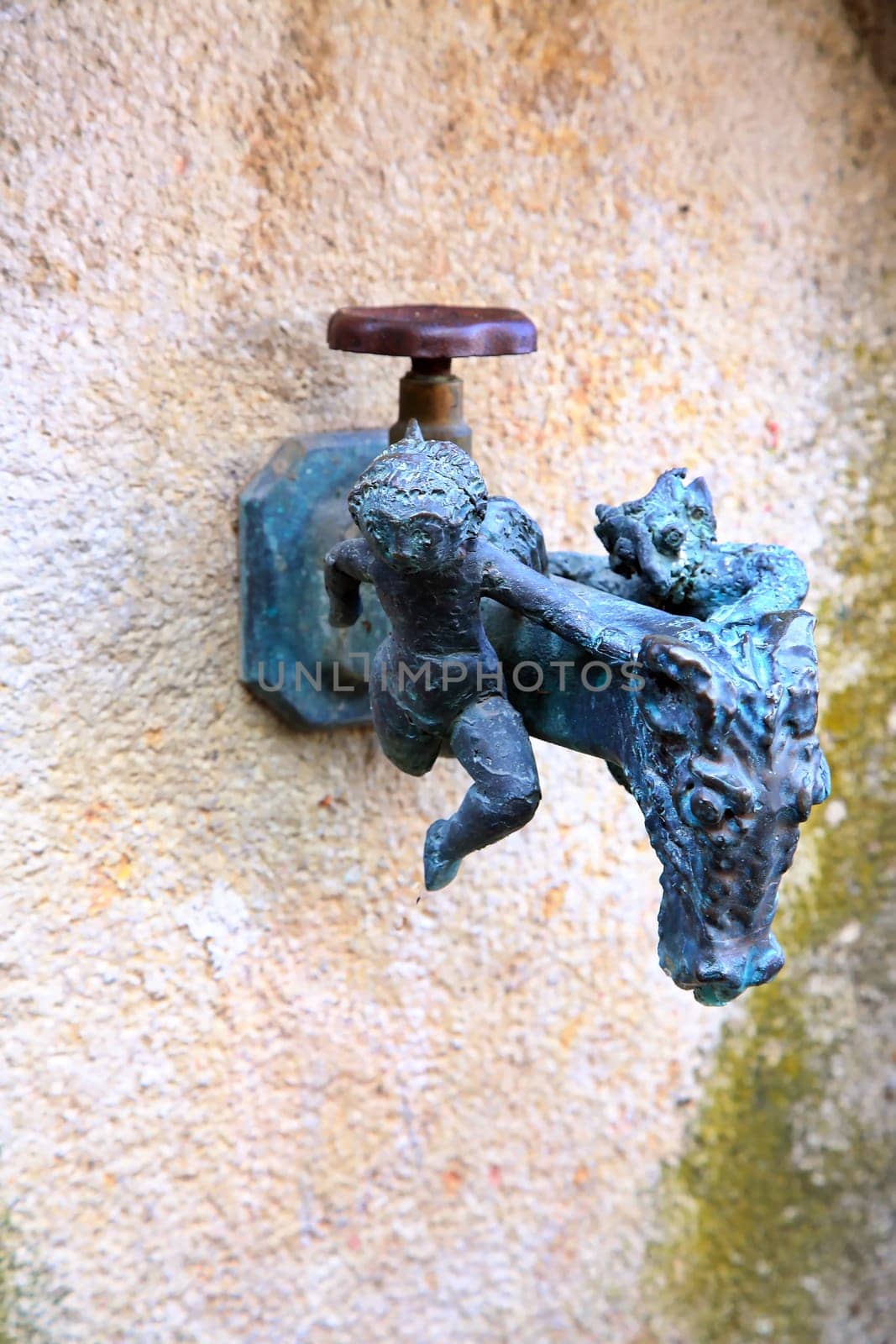 Antique faucet is a sight of Riedenburg