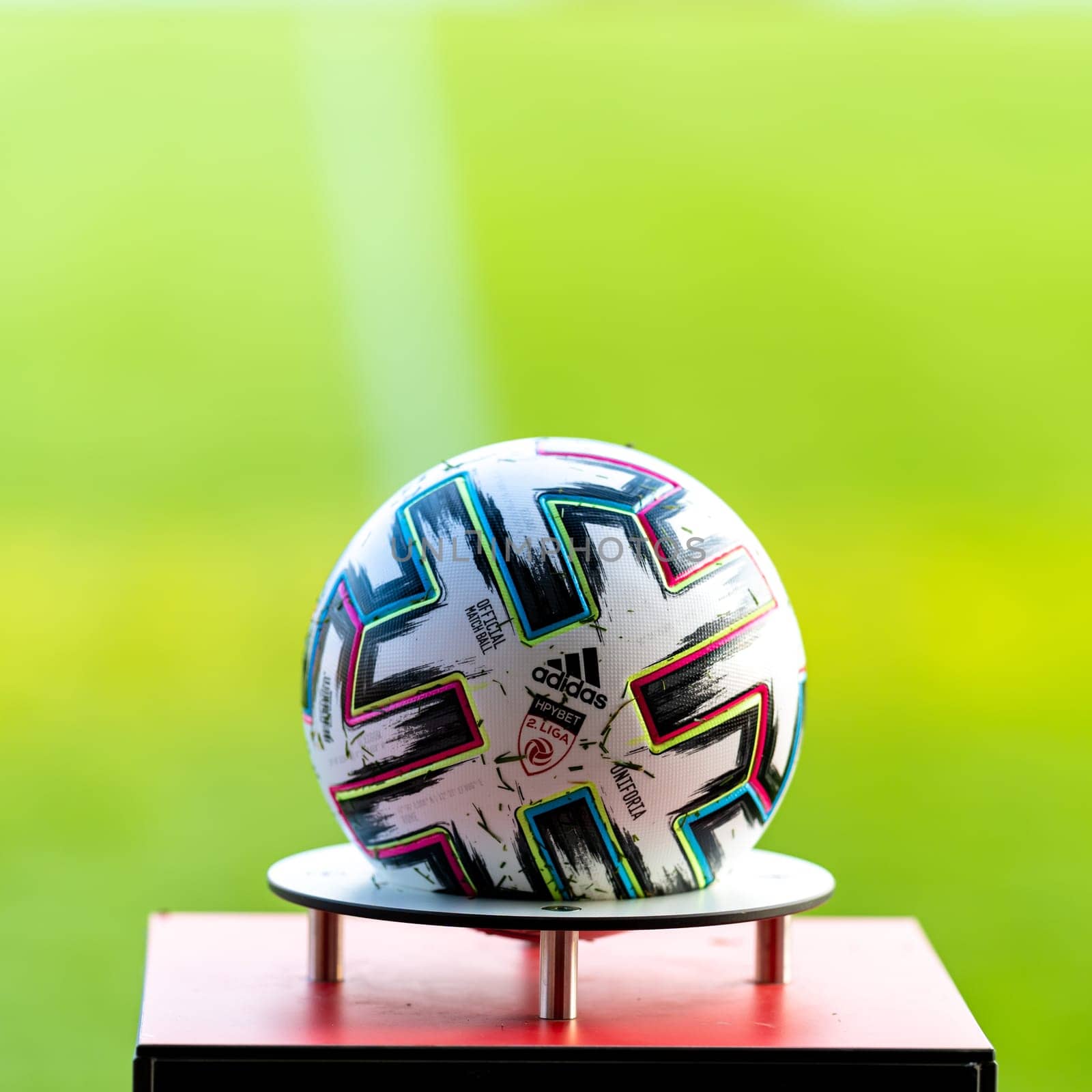 Graz, Austria - 22 July, 2020. official football ball.