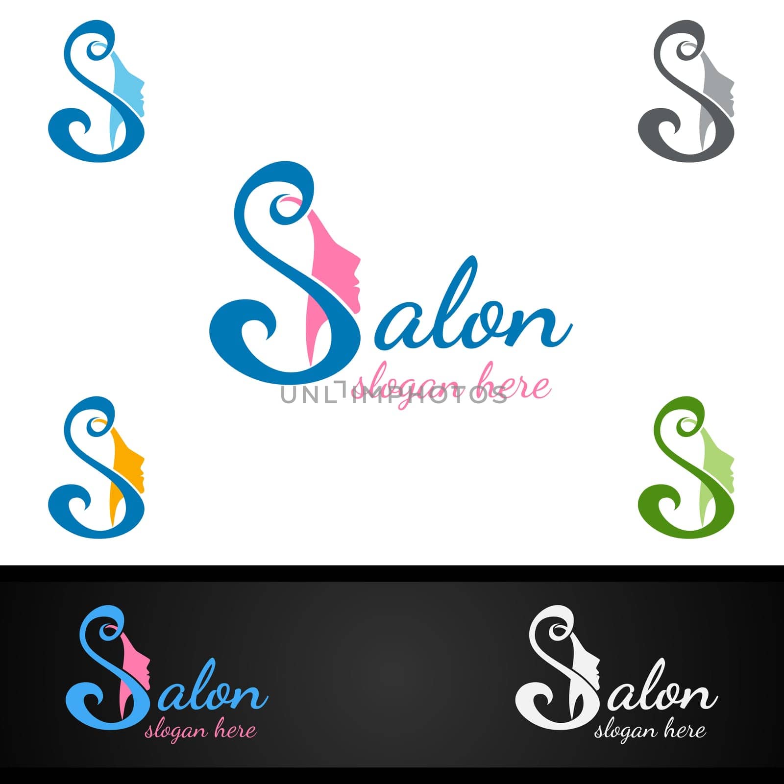 Salon Fashion Logo for Beauty Hairstylist, Cosmetics, or Boutique Design
