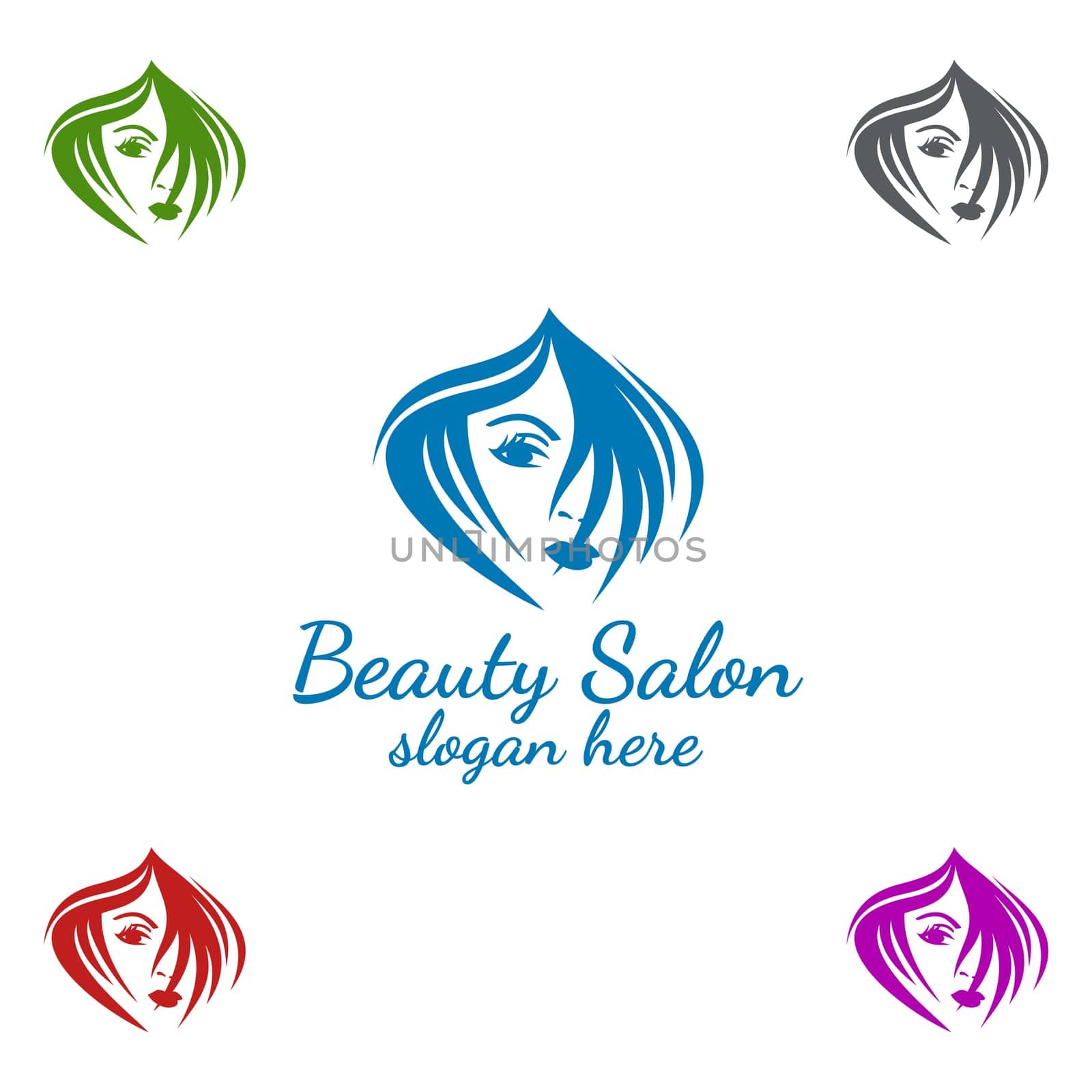 Salon Fashion Logo for Beauty Hairstylist, Cosmetics, or Boutique Design